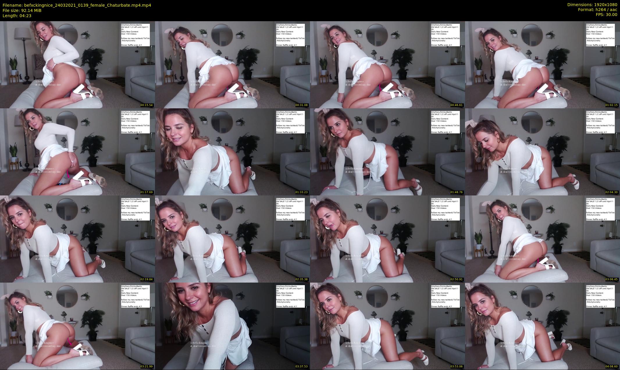 befxckingnice — 5 minute Chaturbate female cam show recording, 1080p, Mar 24, 2021