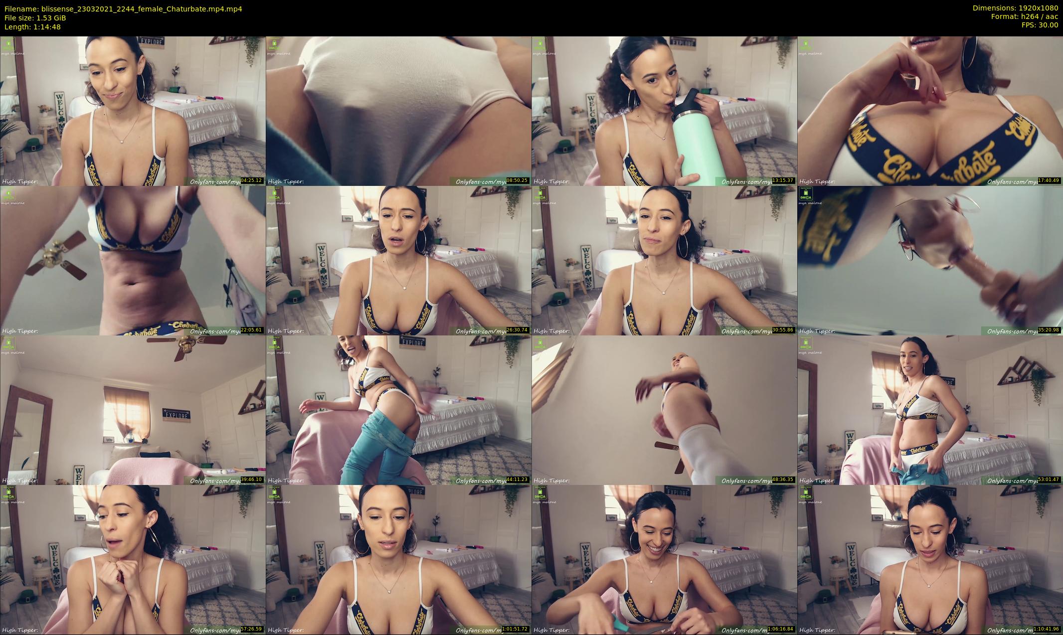 blissense — 75 minute Chaturbate female cam show recording, 1080p, Mar 23, 2021