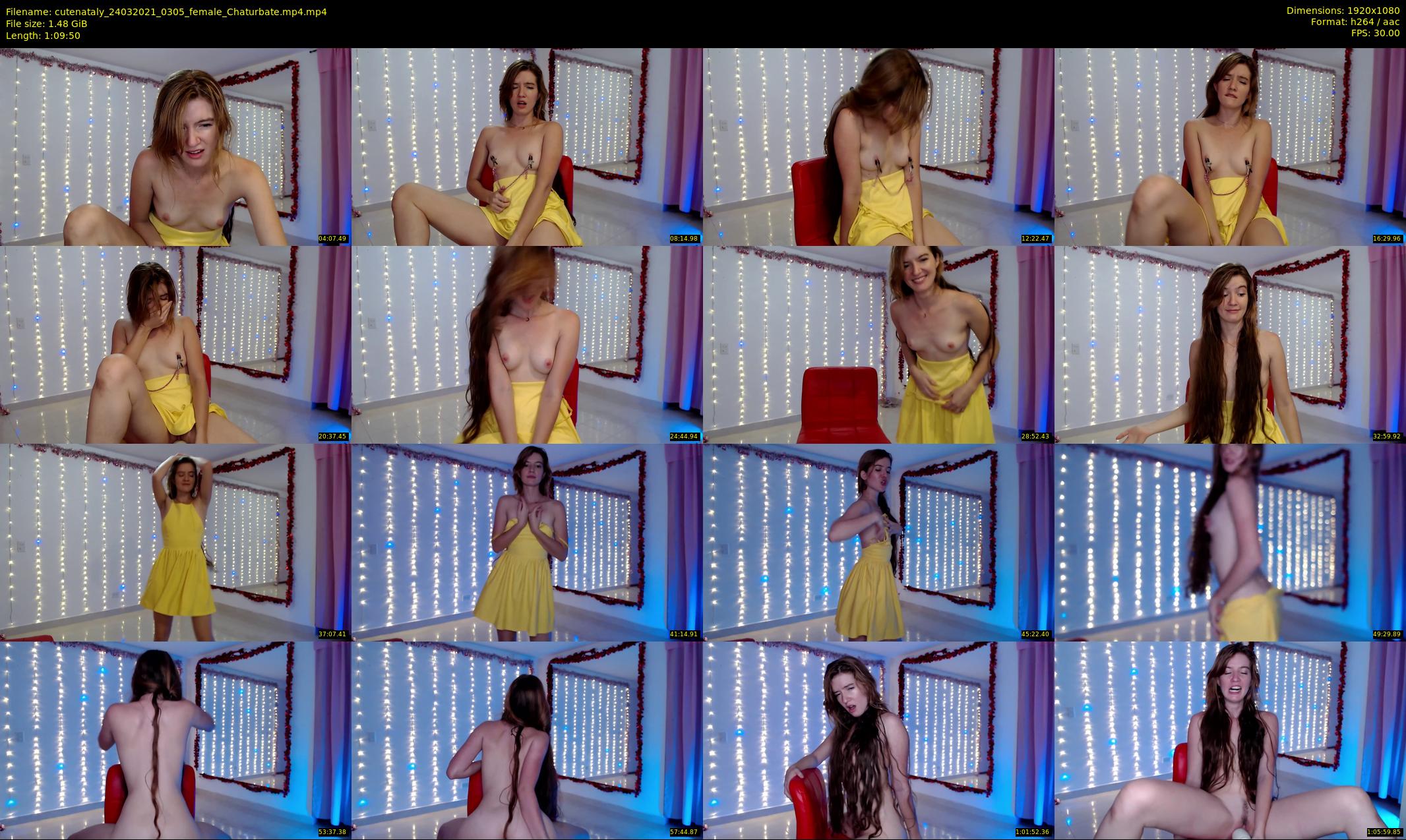 cutenataly — 70 minute Chaturbate female cam show recording, 1080p, Mar 24, 2021