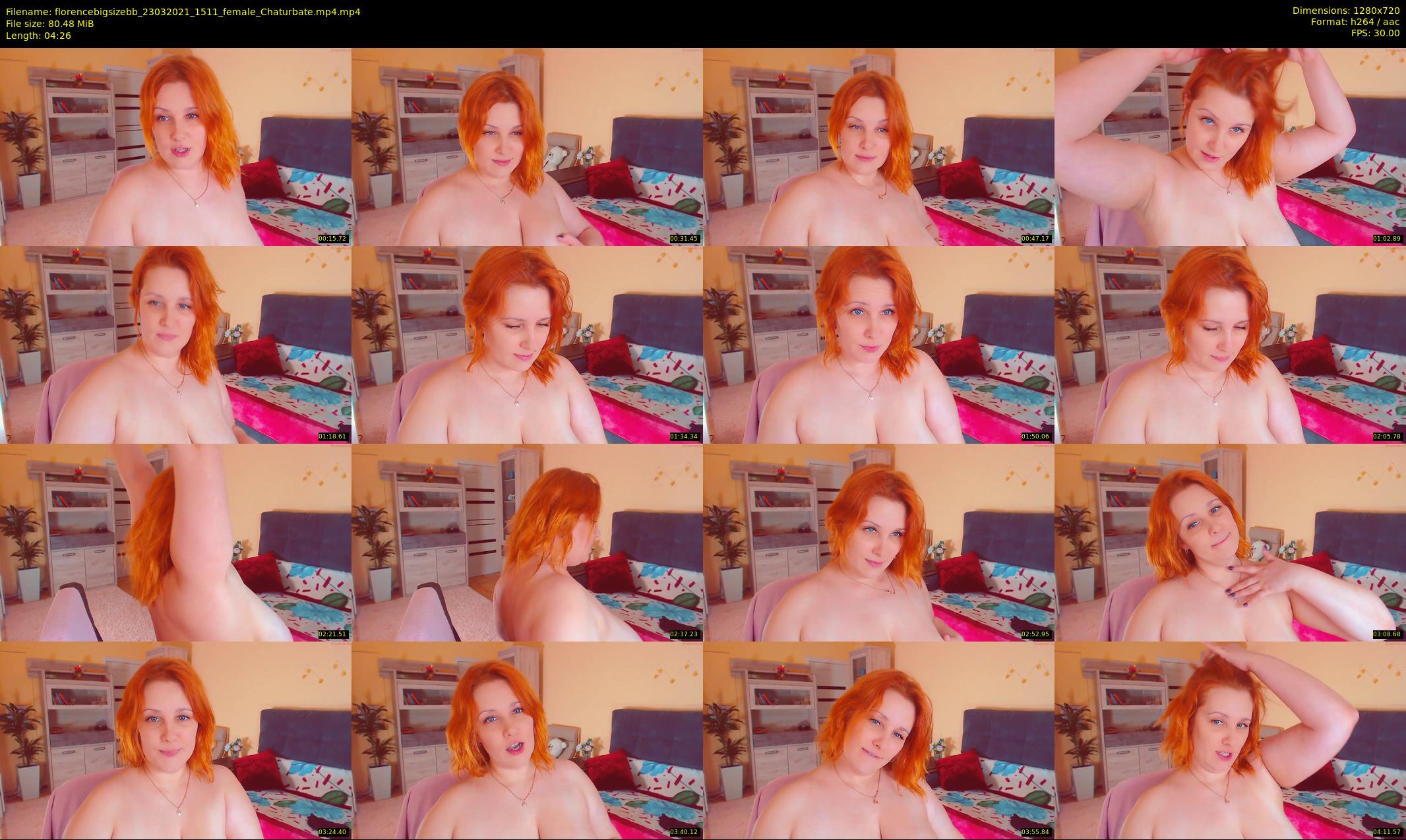 florencebigsizebb — 5 minute Chaturbate female cam show recording, 720p, Mar 23, 2021