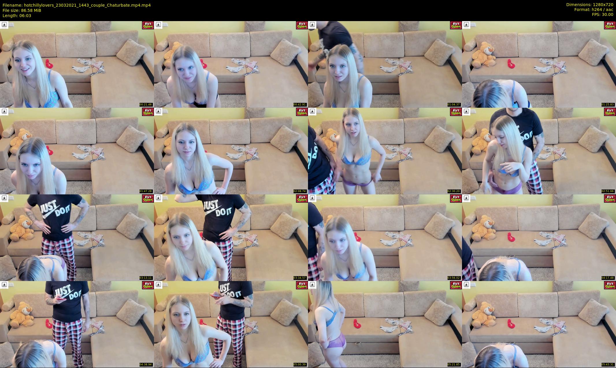 hotchillylovers — 7 minute Chaturbate couple cam show recording, 720p, Mar 23, 2021