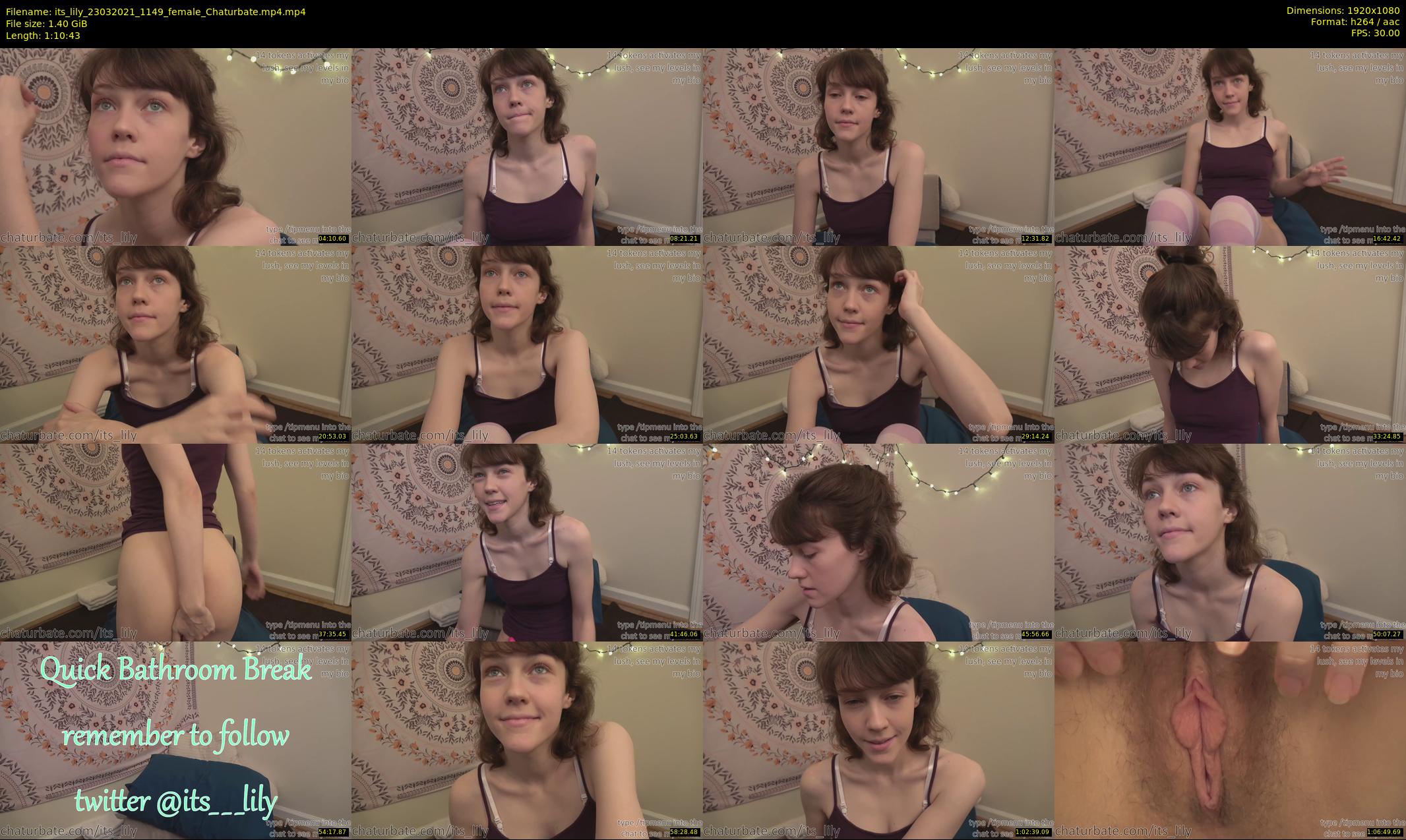 its_lily — 71 minute Chaturbate female cam show recording, 1080p, Mar 23, 2021