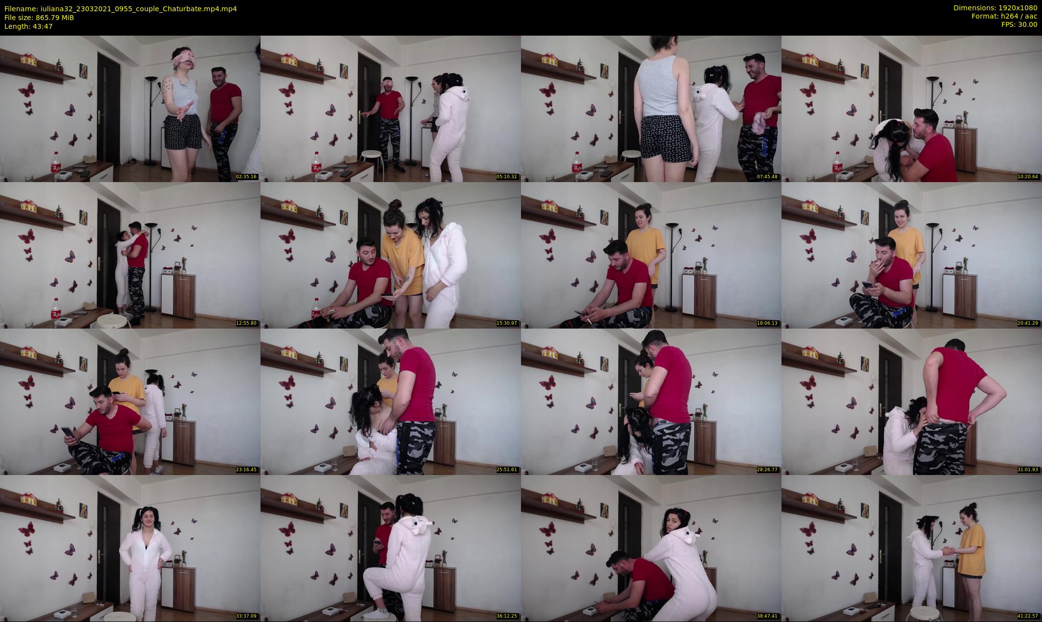 iuliana32 — 44 minute Chaturbate couple cam show recording, 1080p, Mar 23, 2021