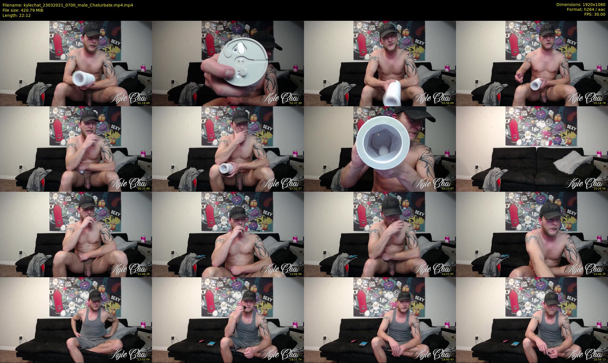 kylechat — 23 minute Chaturbate male cam show recording, 1080p, Mar 23, 2021
