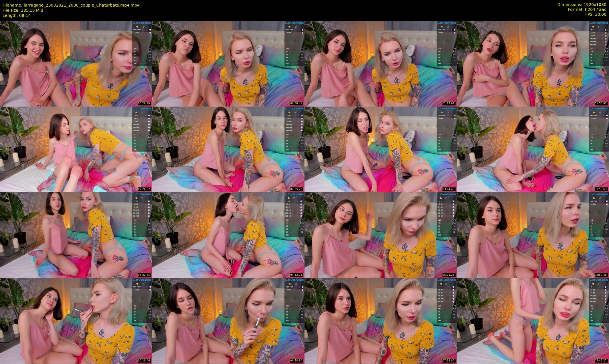 larragane — 9 minute Chaturbate couple cam show recording, 1080p, Mar 23, 2021