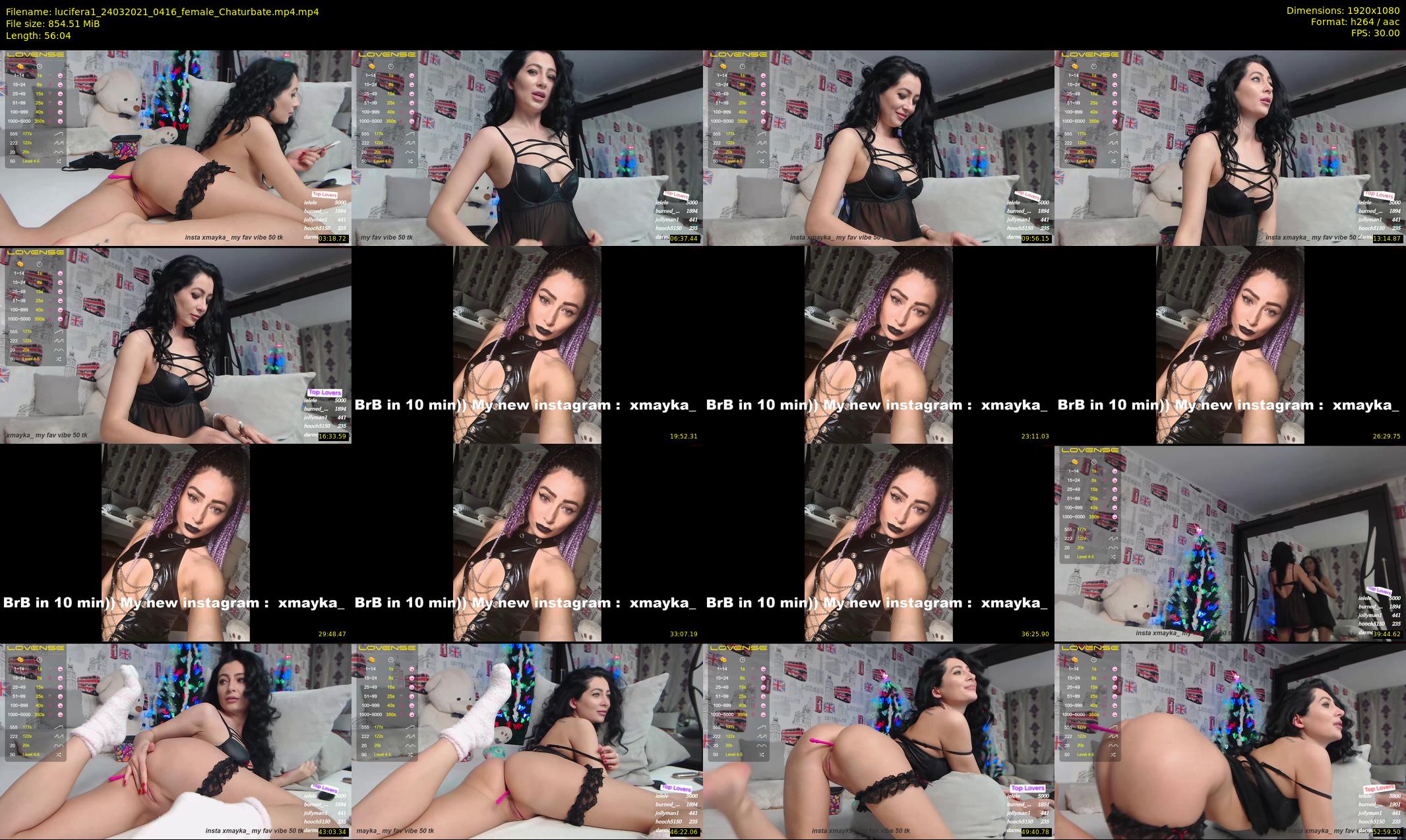 lucifera1 — 57 minute Chaturbate female cam show recording, 1080p, Mar 24, 2021