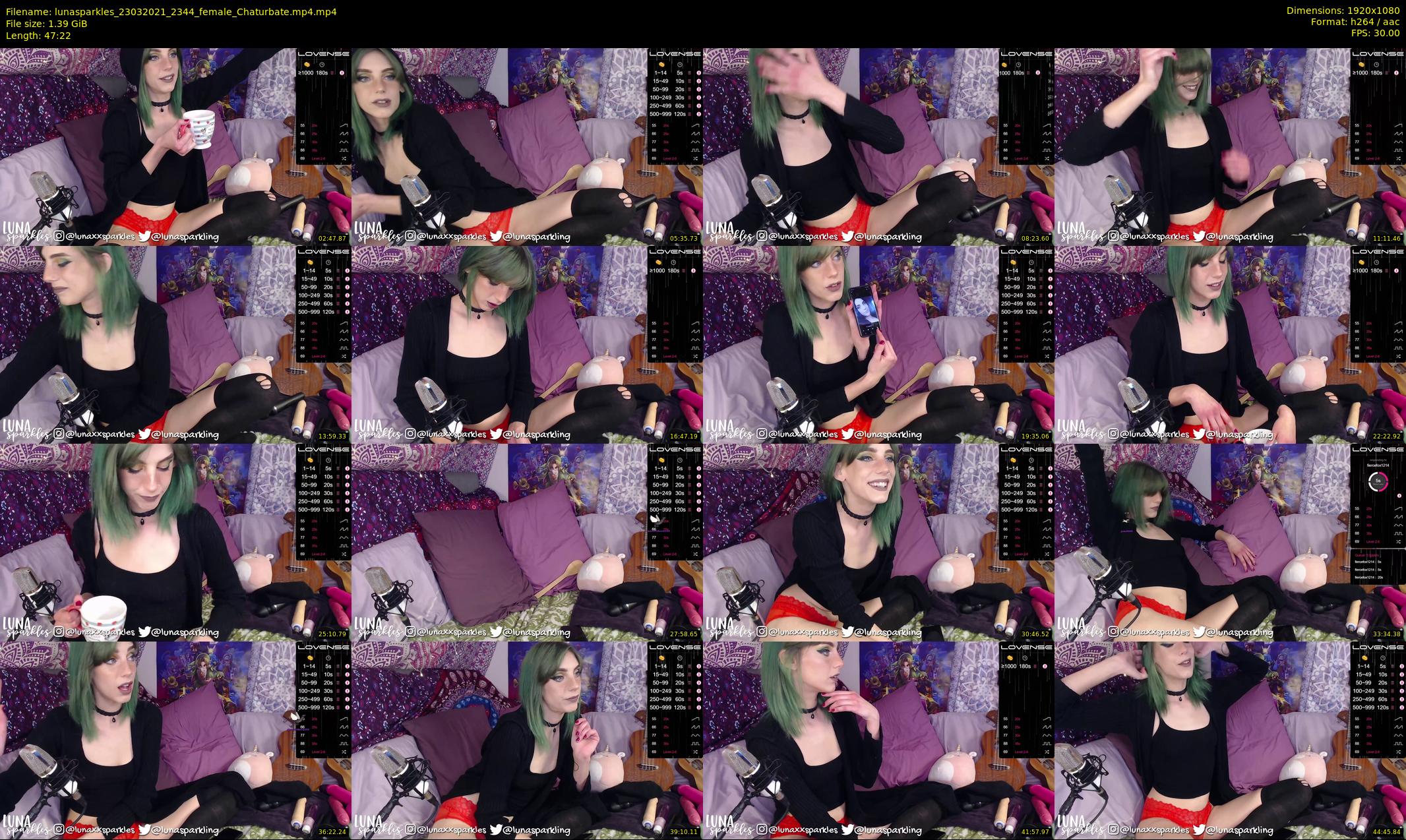 lunasparkles — 48 minute Chaturbate female cam show recording, 1080p, Mar 23, 2021