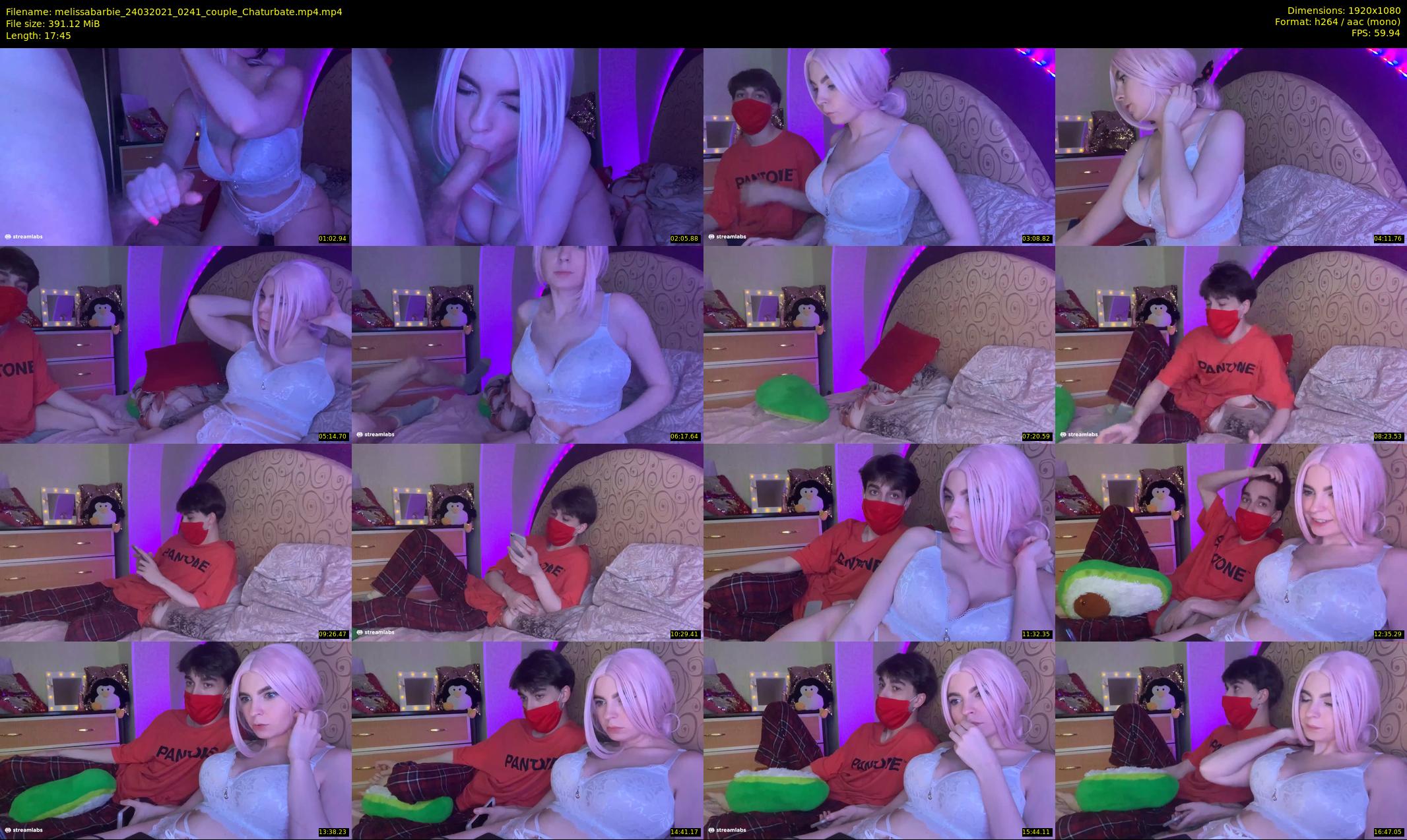 melissabarbie — 18 minute Chaturbate couple cam show recording, 1080p, Mar 24, 2021