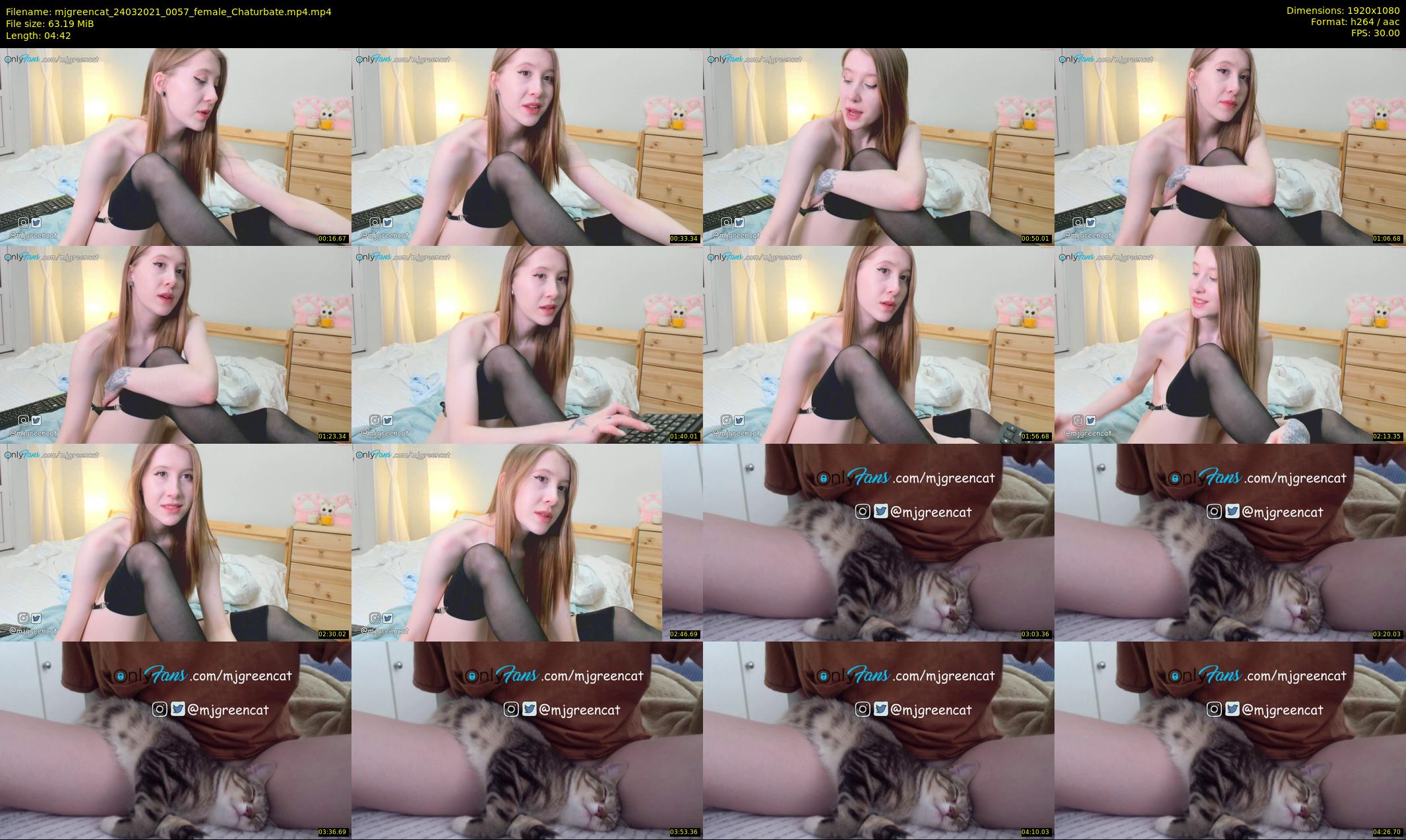 mjgreencat — 5 minute Chaturbate female cam show recording, 1080p, Mar 24, 2021