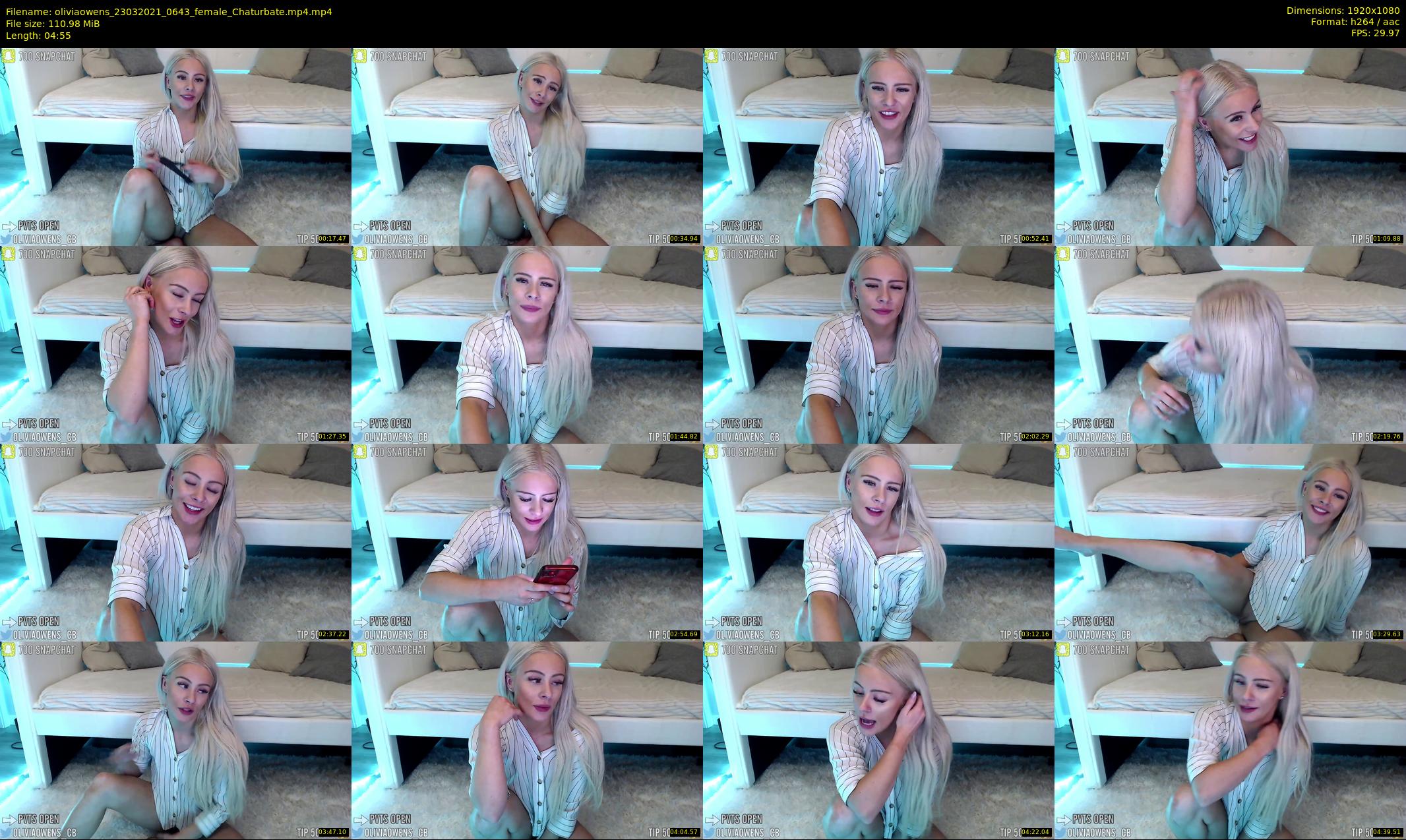 oliviaowens — 5 minute Chaturbate female cam show recording, 1080p, Mar 23, 2021