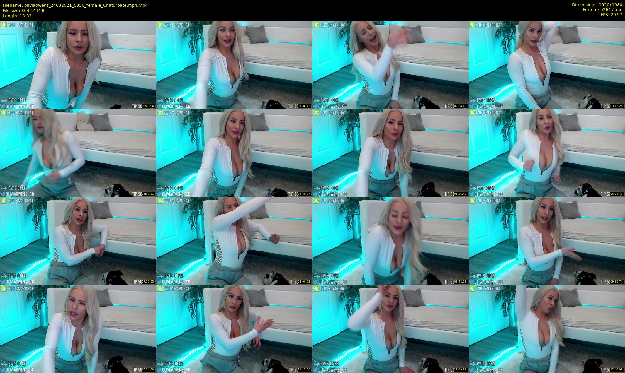 oliviaowens — 14 minute Chaturbate female cam show recording, 1080p, Mar 24, 2021