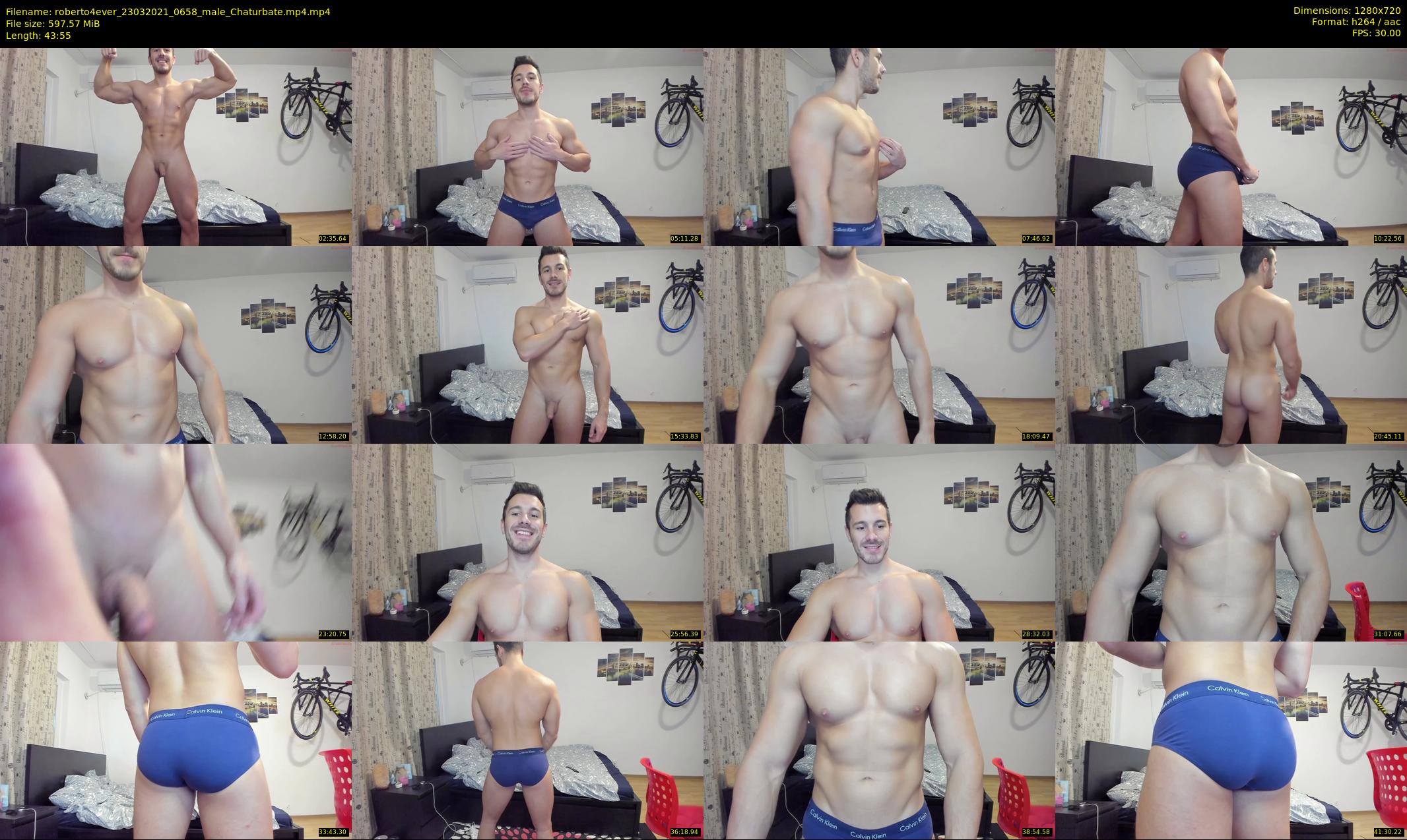 roberto4ever — 44 minute Chaturbate male cam show recording, 720p, Mar 23, 2021