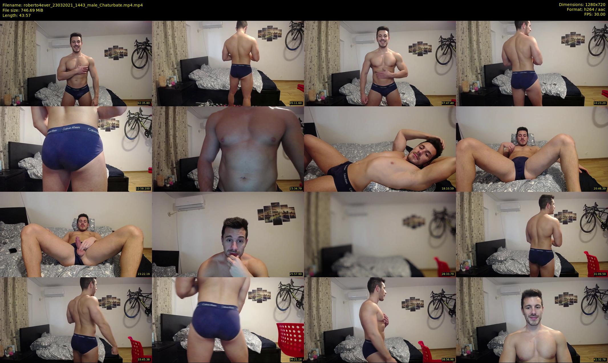 roberto4ever — 44 minute Chaturbate male cam show recording, 720p, Mar 23, 2021