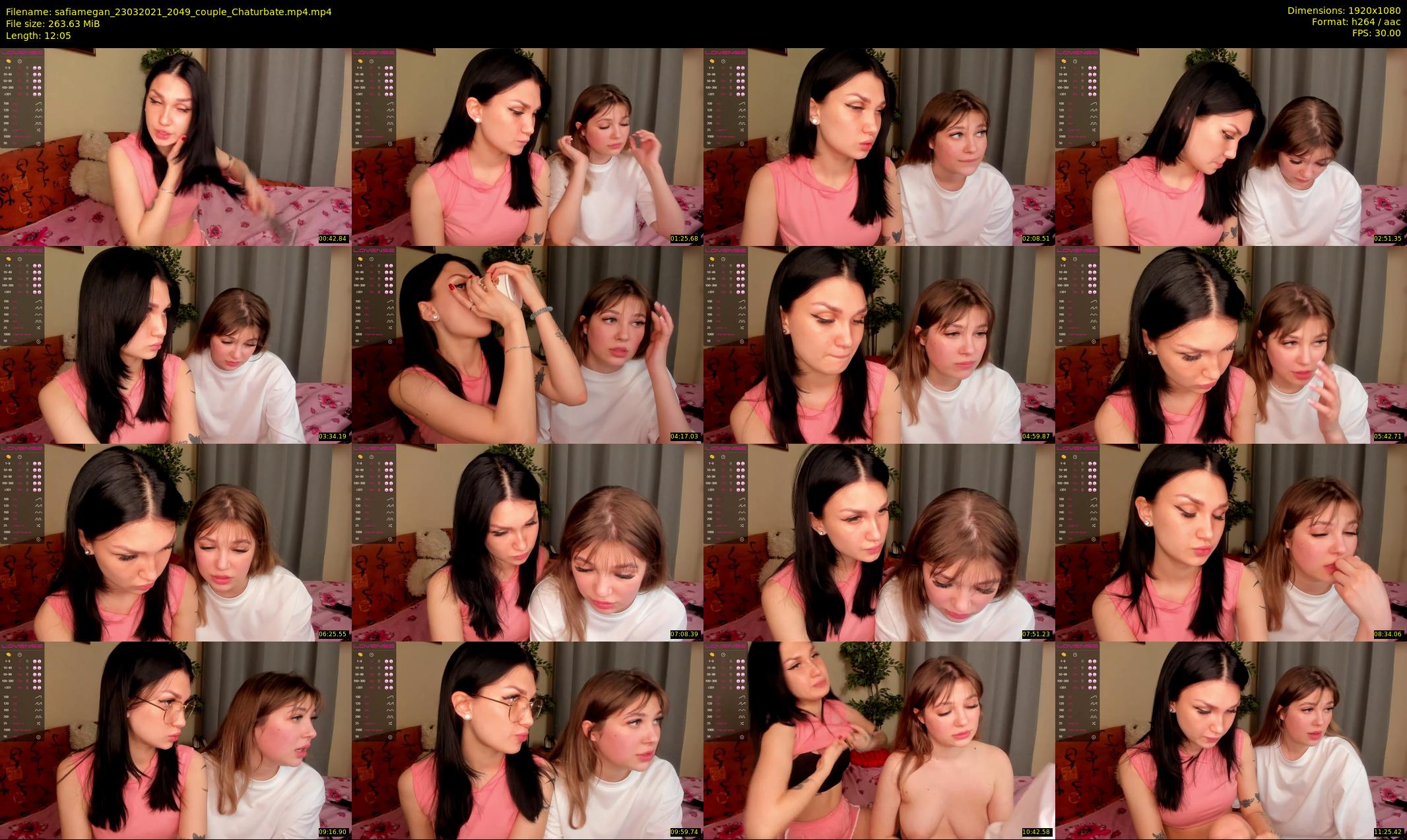 safiamegan — 13 minute Chaturbate couple cam show recording, 1080p, Mar 23, 2021