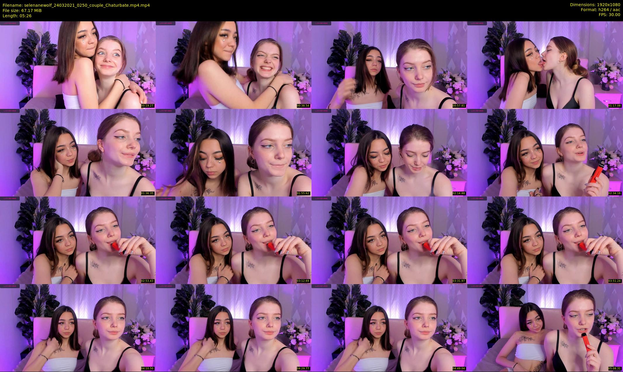 selenanewolf — 6 minute Chaturbate couple cam show recording, 1080p, Mar 24, 2021