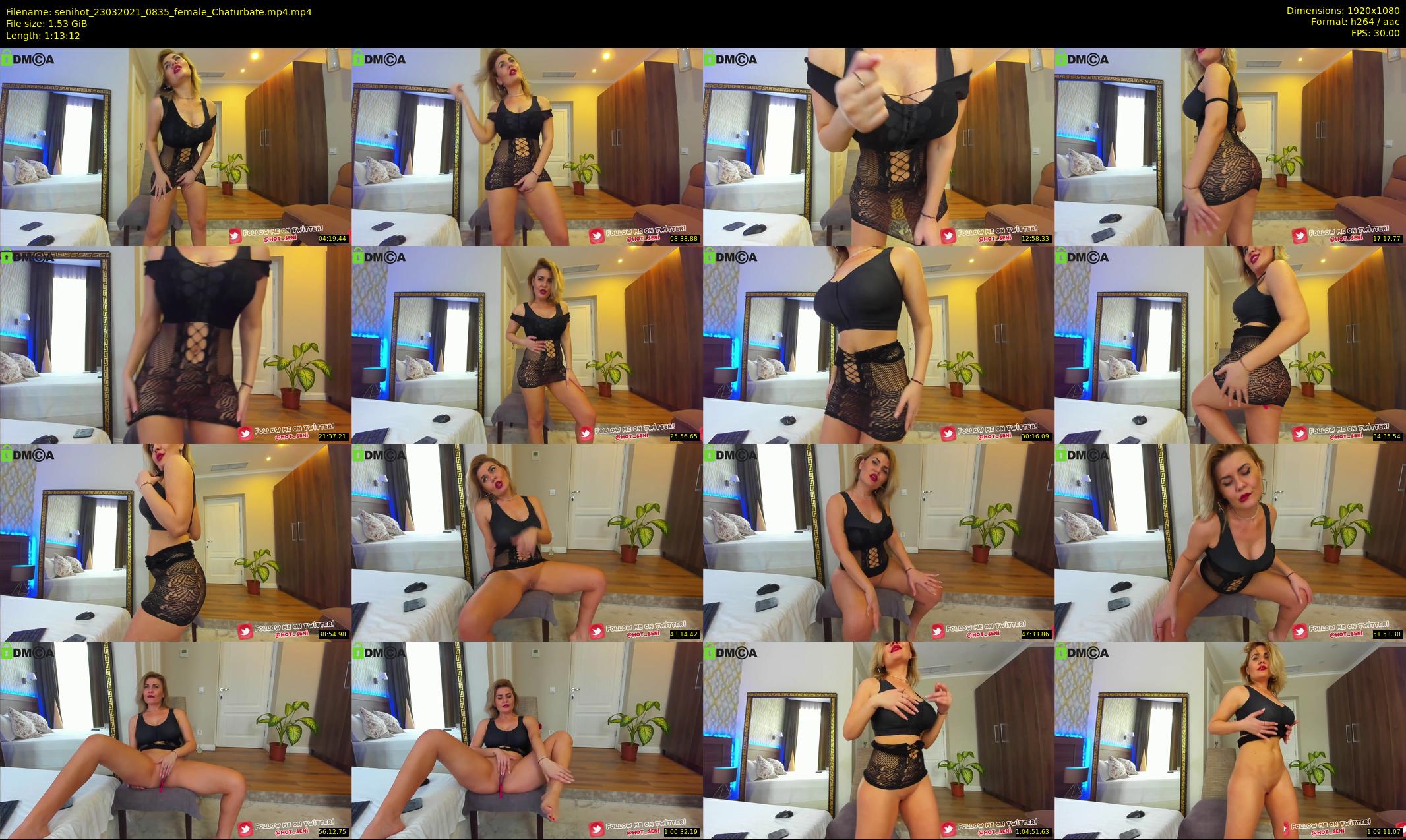 senihot — 74 minute Chaturbate female cam show recording, 1080p, Mar 23, 2021
