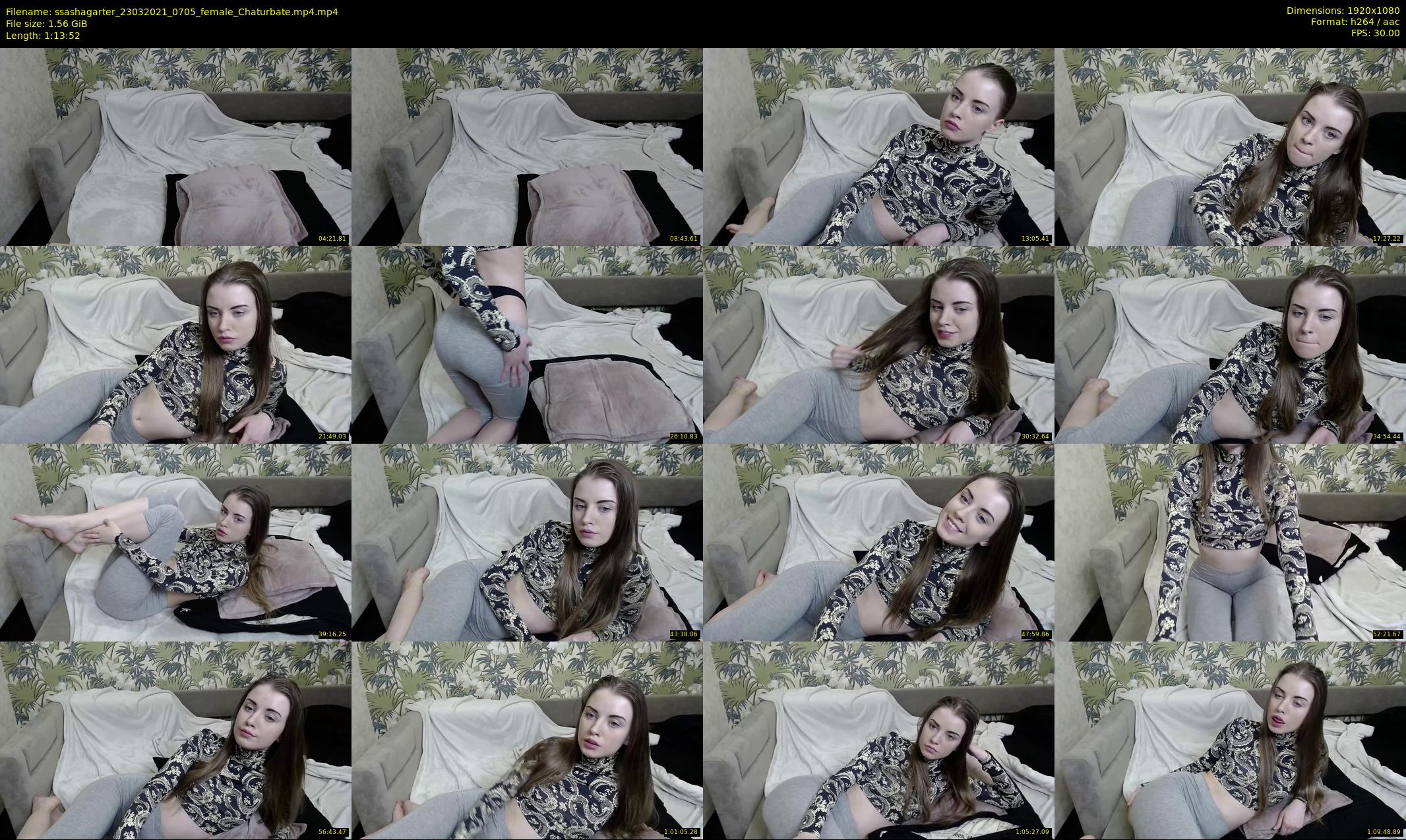 ssashagarter — 74 minute Chaturbate female cam show recording, 1080p, Mar 23, 2021