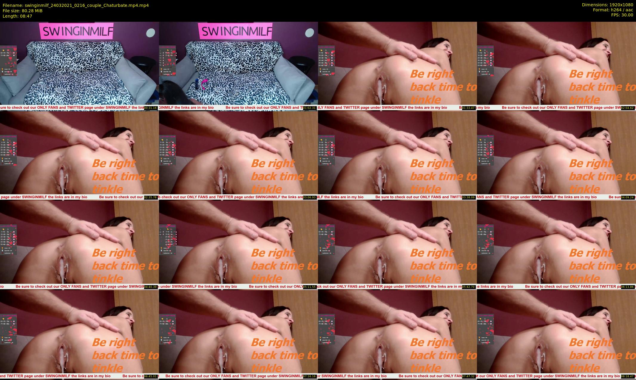 swinginmilf — 9 minute Chaturbate female cam show recording, 1080p, Mar 24, 2021
