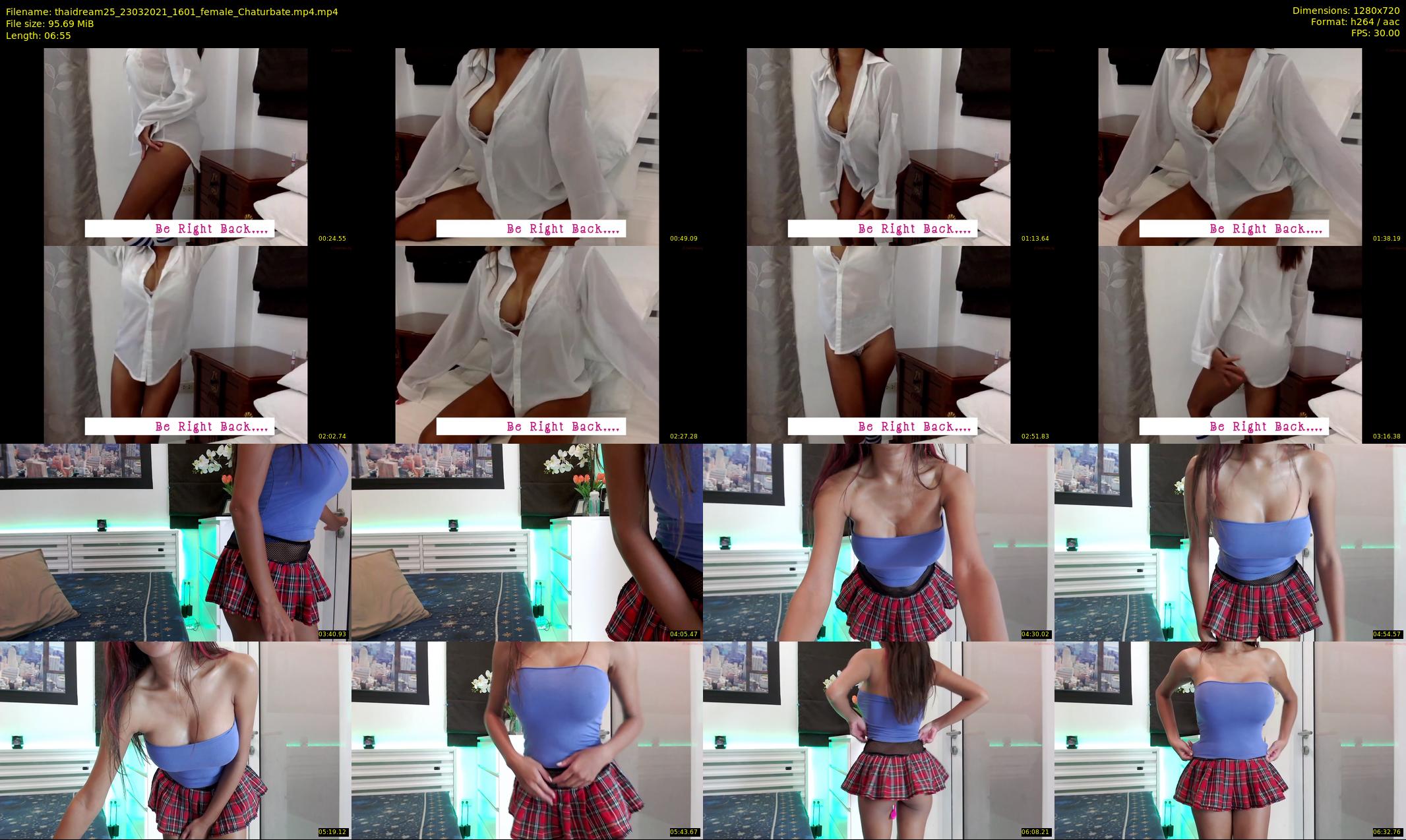 thaidream25 — 7 minute Chaturbate female cam show recording, 720p, Mar 23, 2021