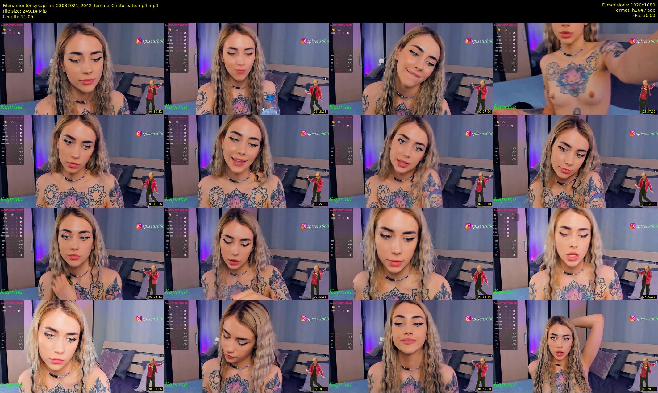 tonsykaprina — 12 minute Chaturbate couple cam show recording, 1080p, Mar 23, 2021