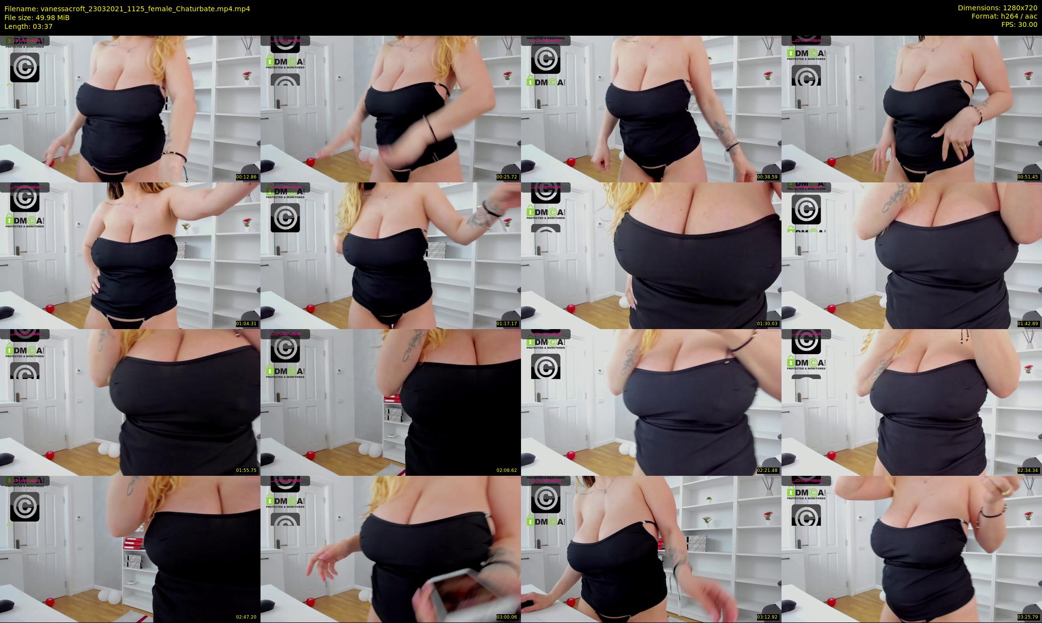 vanessacroft — 4 minute Chaturbate female cam show recording, 720p, Mar 23, 2021