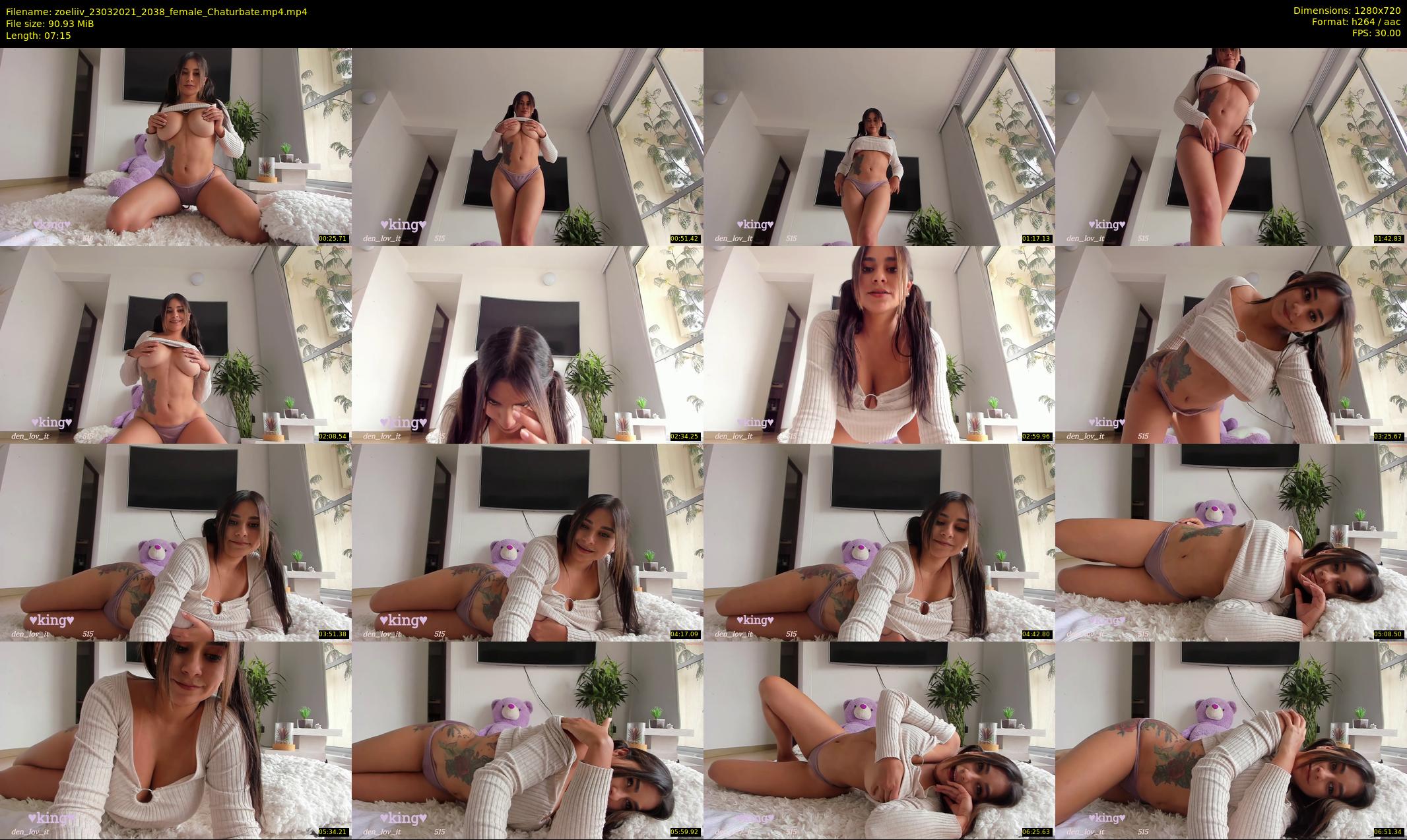 zoeliiv — 8 minute Chaturbate female cam show recording, 720p, Mar 23, 2021