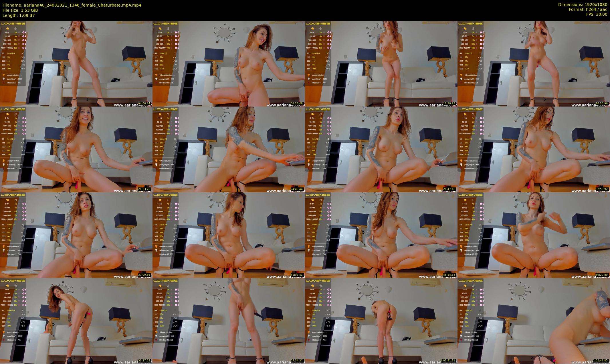 aariana4u — 70 minute Chaturbate female cam show recording, 1080p, Mar 24, 2021