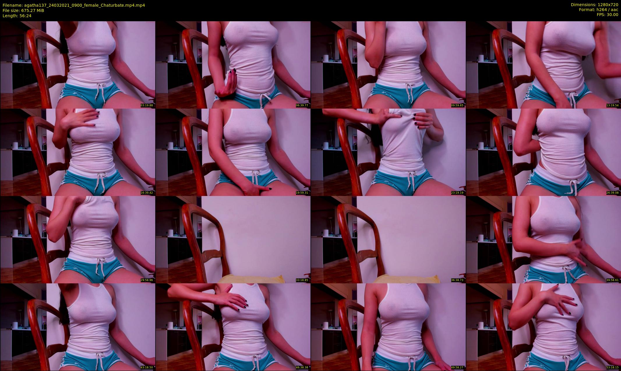 agatha137 — 57 minute Chaturbate female cam show recording, 720p, Mar 24, 2021