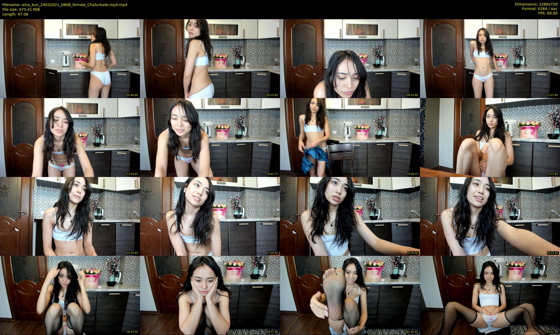 aina_kun — 48 minute Chaturbate female cam show recording, 720p, Mar 24, 2021