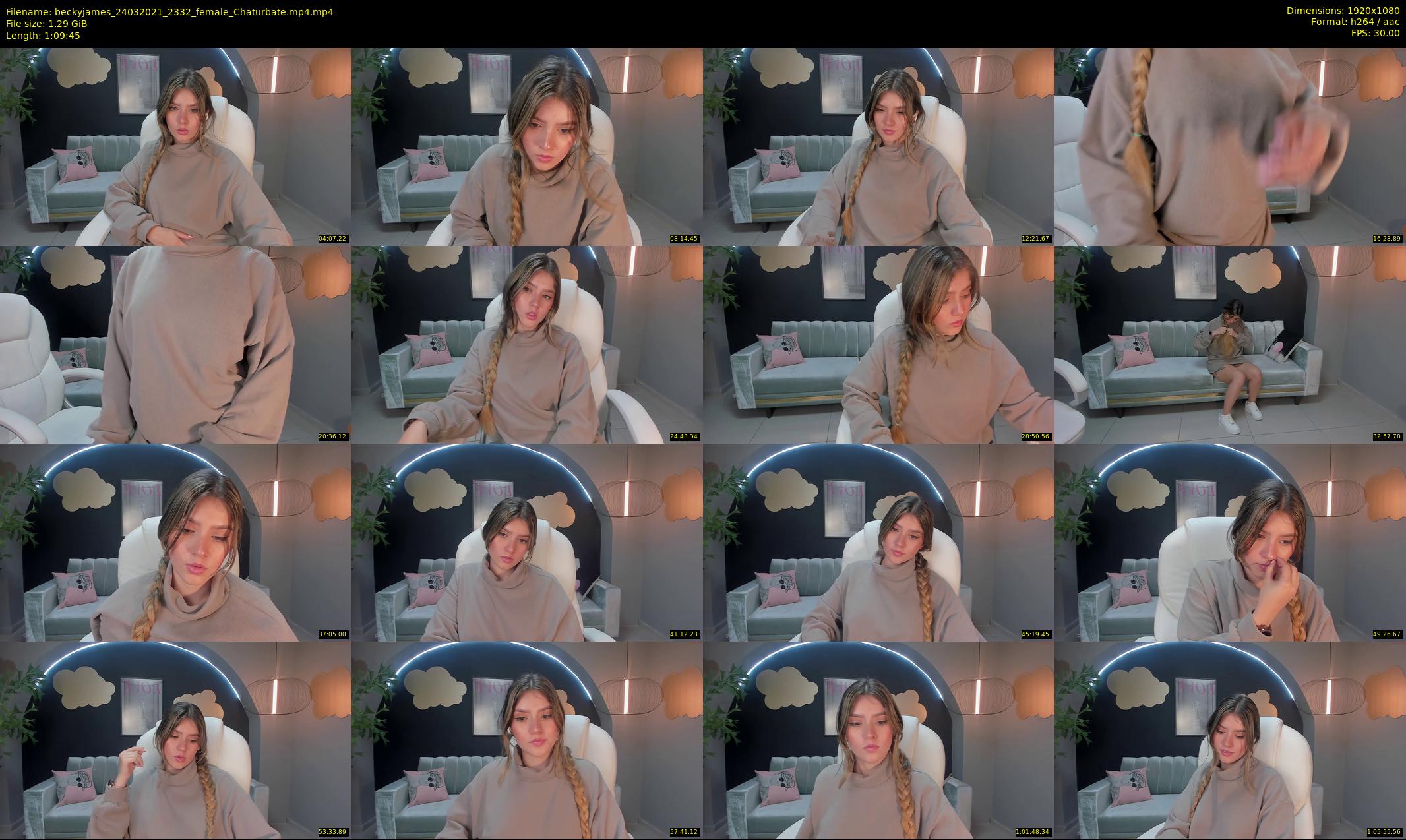 beckyjames — 70 minute Chaturbate female cam show recording, 1080p, Mar 24, 2021