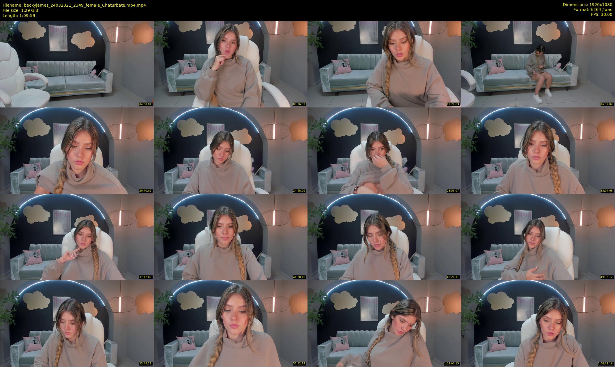 beckyjames — 70 minute Chaturbate female cam show recording, 1080p, Mar 24, 2021