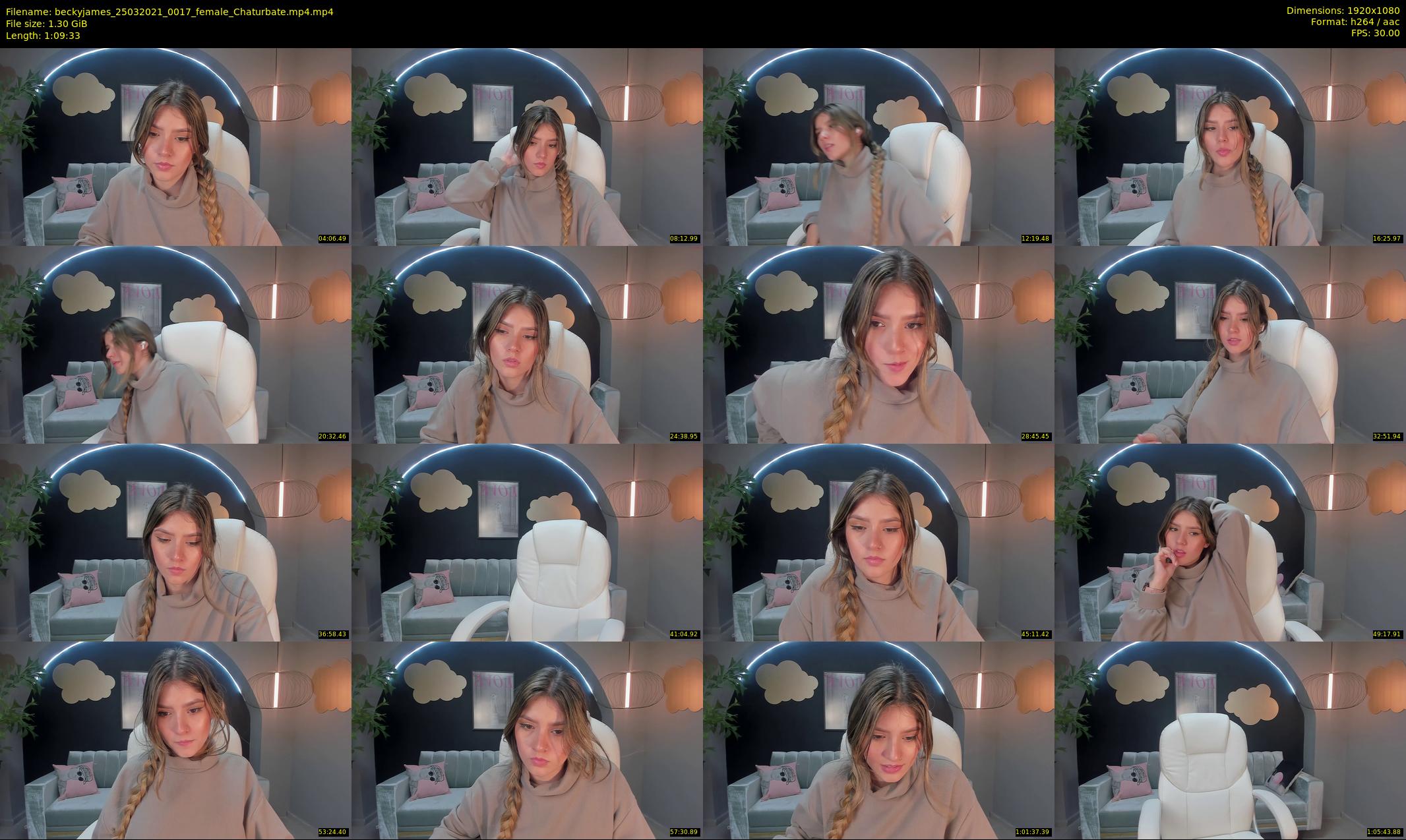 beckyjames — 70 minute Chaturbate female cam show recording, 1080p, Mar 25, 2021