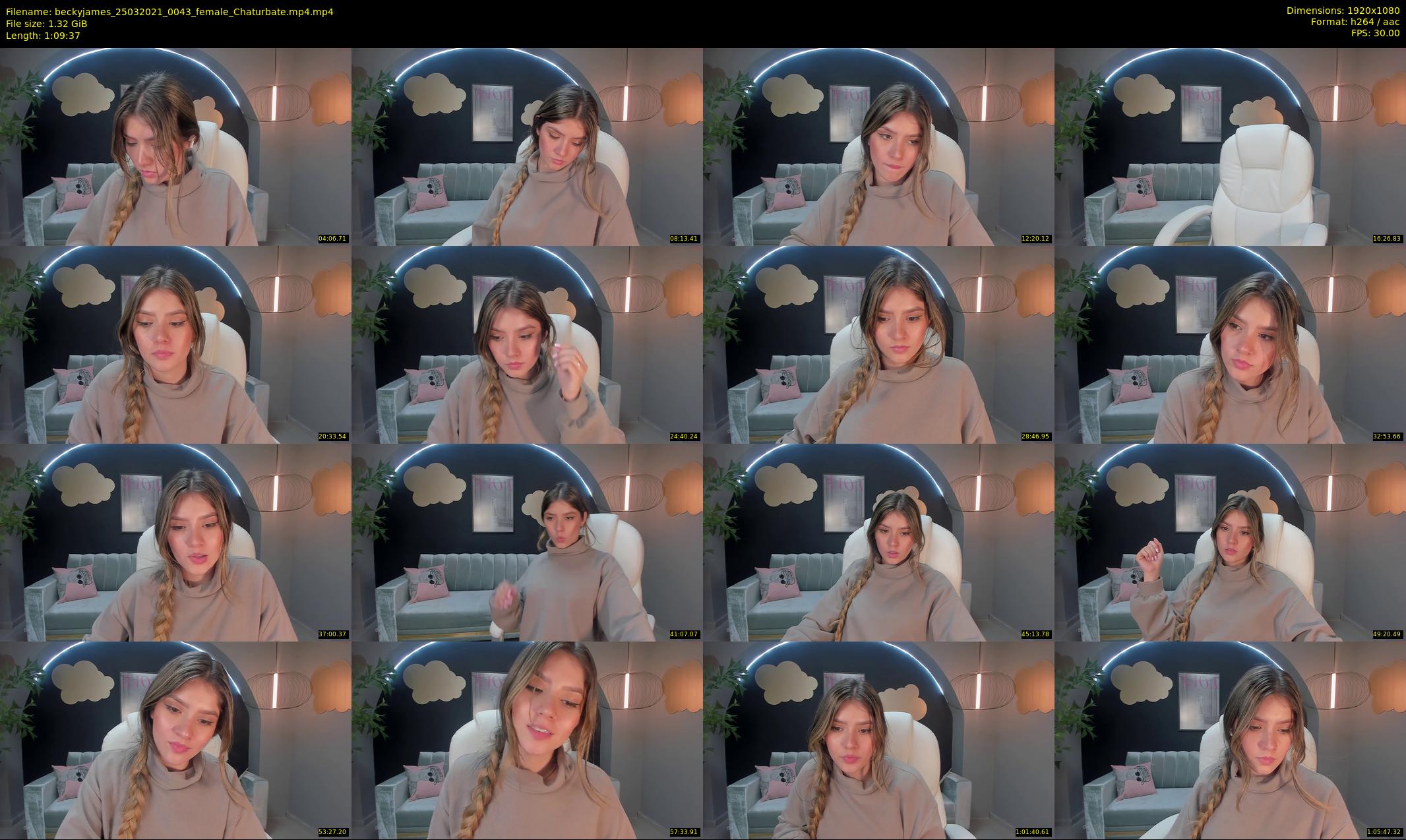 beckyjames — 70 minute Chaturbate female cam show recording, 1080p, Mar 25, 2021