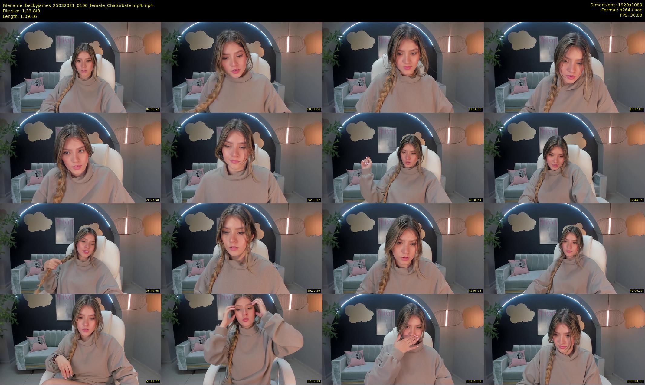beckyjames — 70 minute Chaturbate female cam show recording, 1080p, Mar 25, 2021