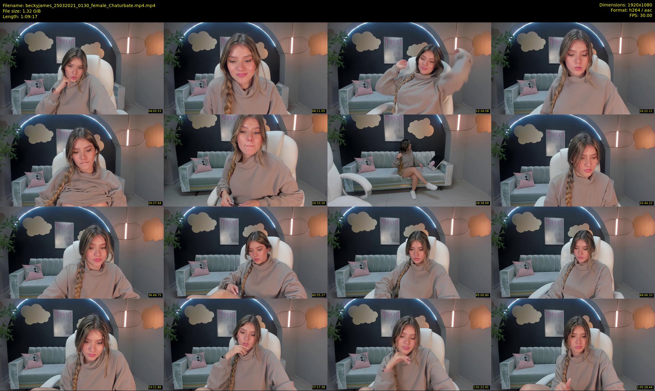 beckyjames — 70 minute Chaturbate female cam show recording, 1080p, Mar 25, 2021