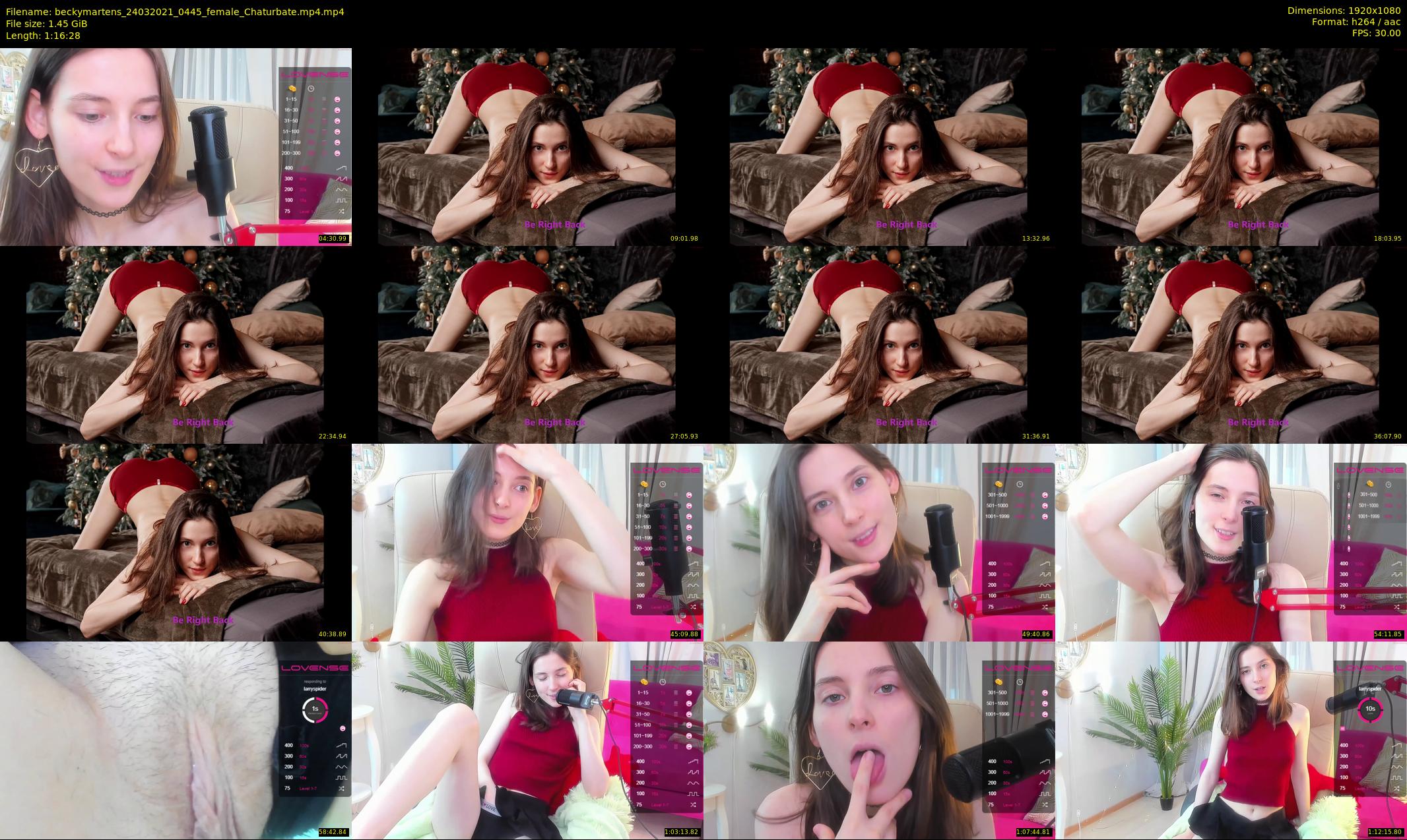 beckymartens — 77 minute Chaturbate female cam show recording, 1080p, Mar 24, 2021