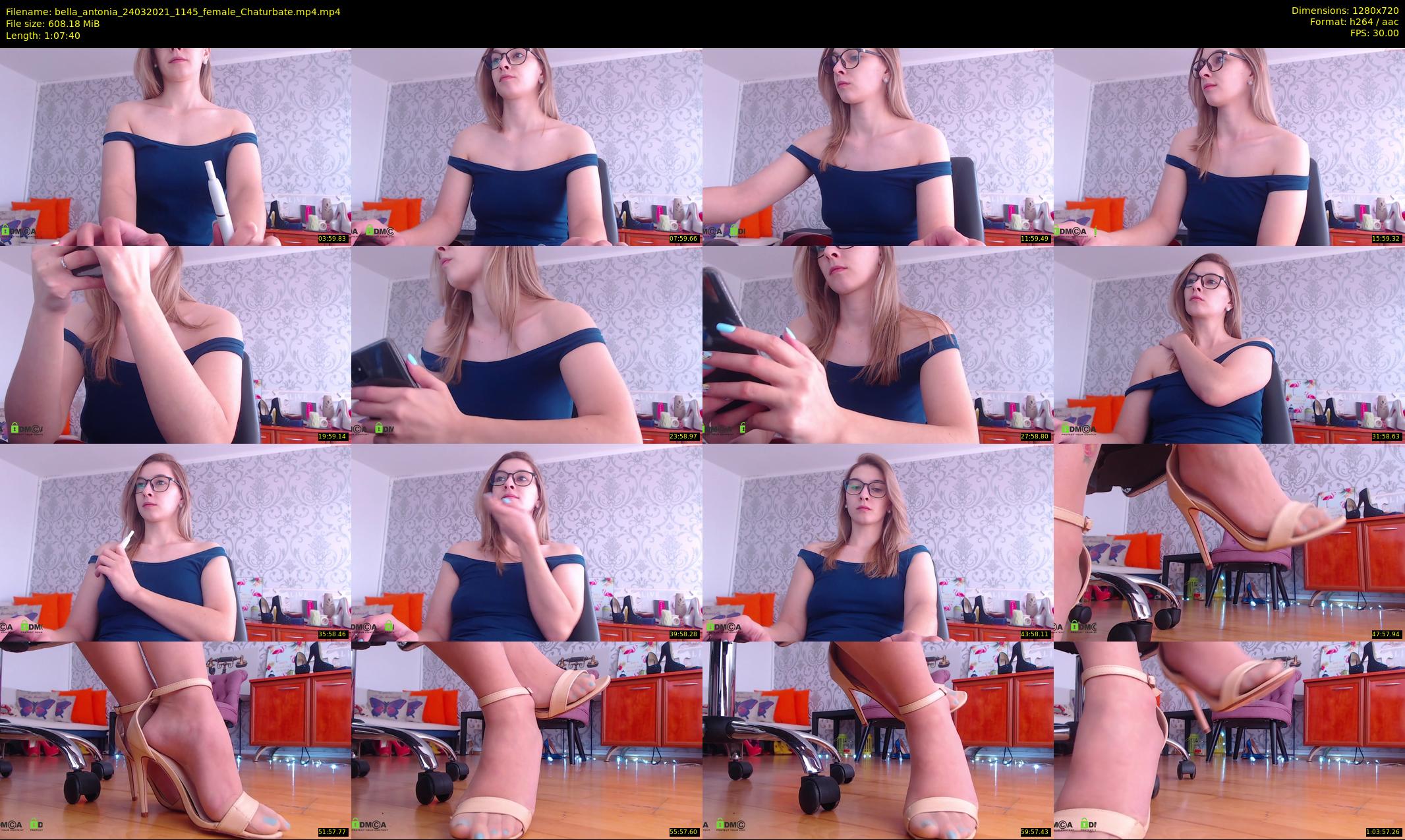 bella_antonia — 68 minute Chaturbate female cam show recording, 720p, Mar 24, 2021