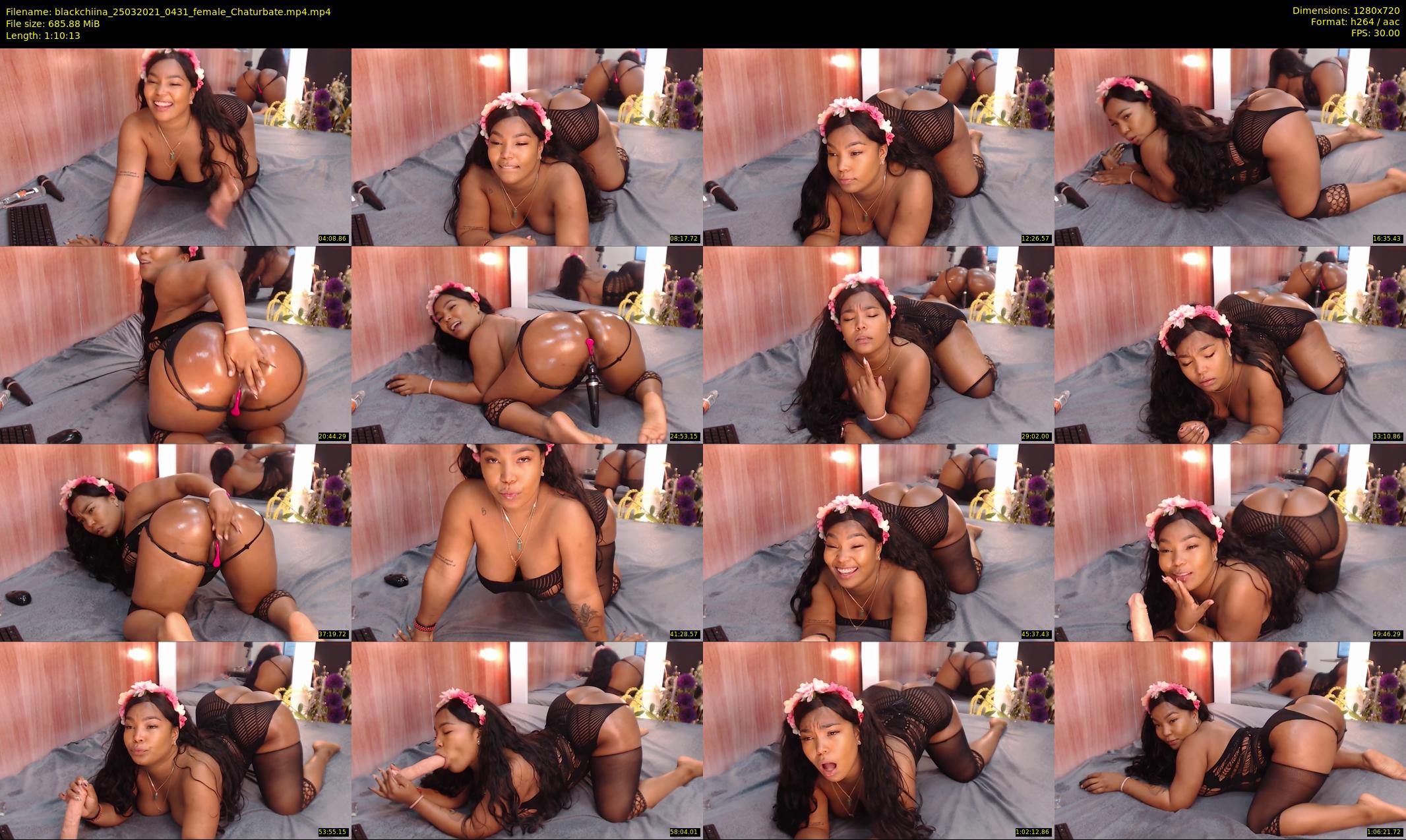 blackchiina — 71 minute Chaturbate female cam show recording, 720p, Mar 25, 2021