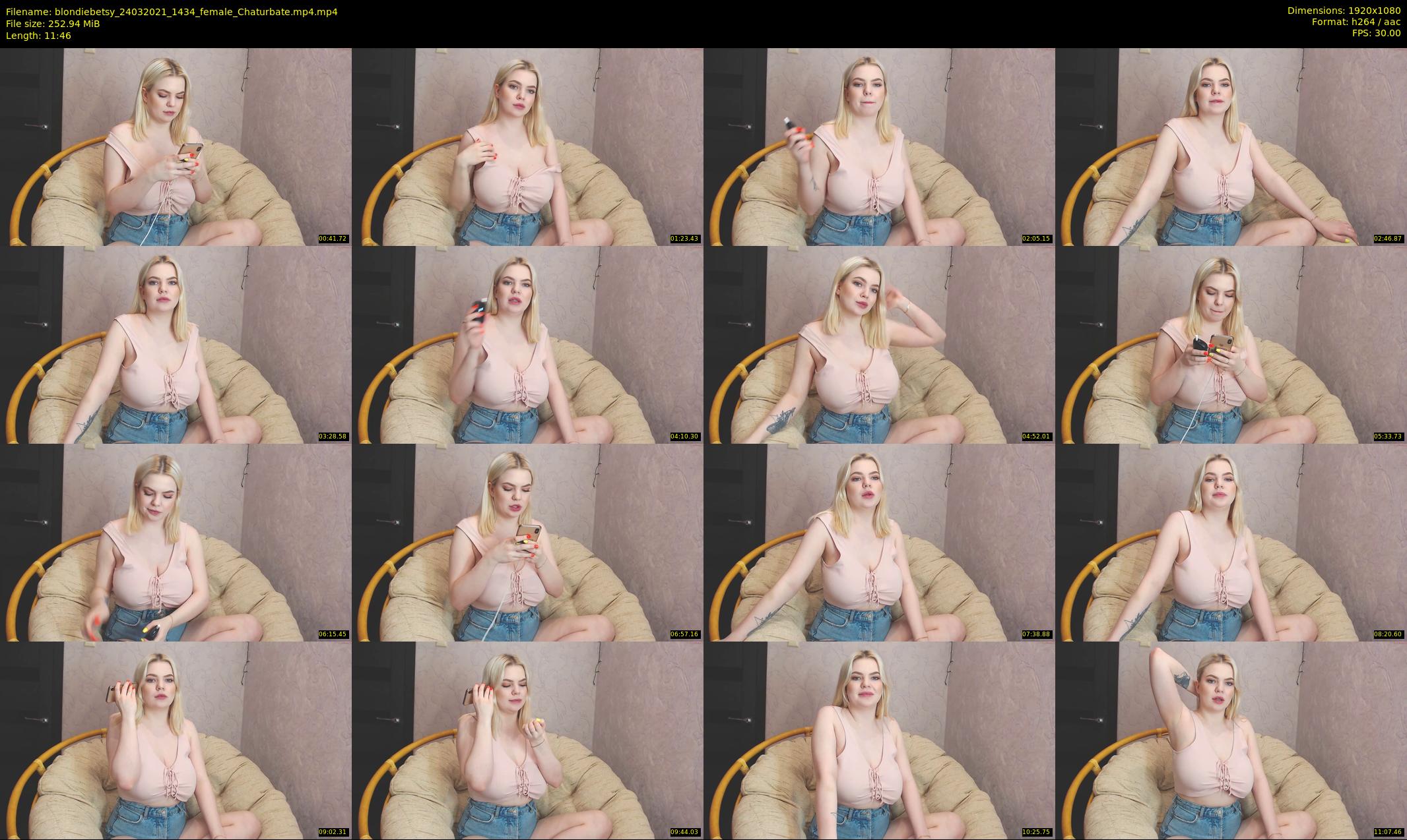 blondiebetsy — 12 minute Chaturbate female cam show recording, 1080p, Mar 24, 2021