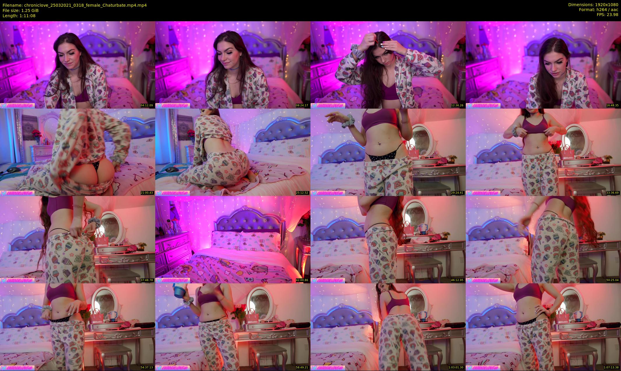 chroniclove — 72 minute Chaturbate female cam show recording, 1080p, Mar 25, 2021