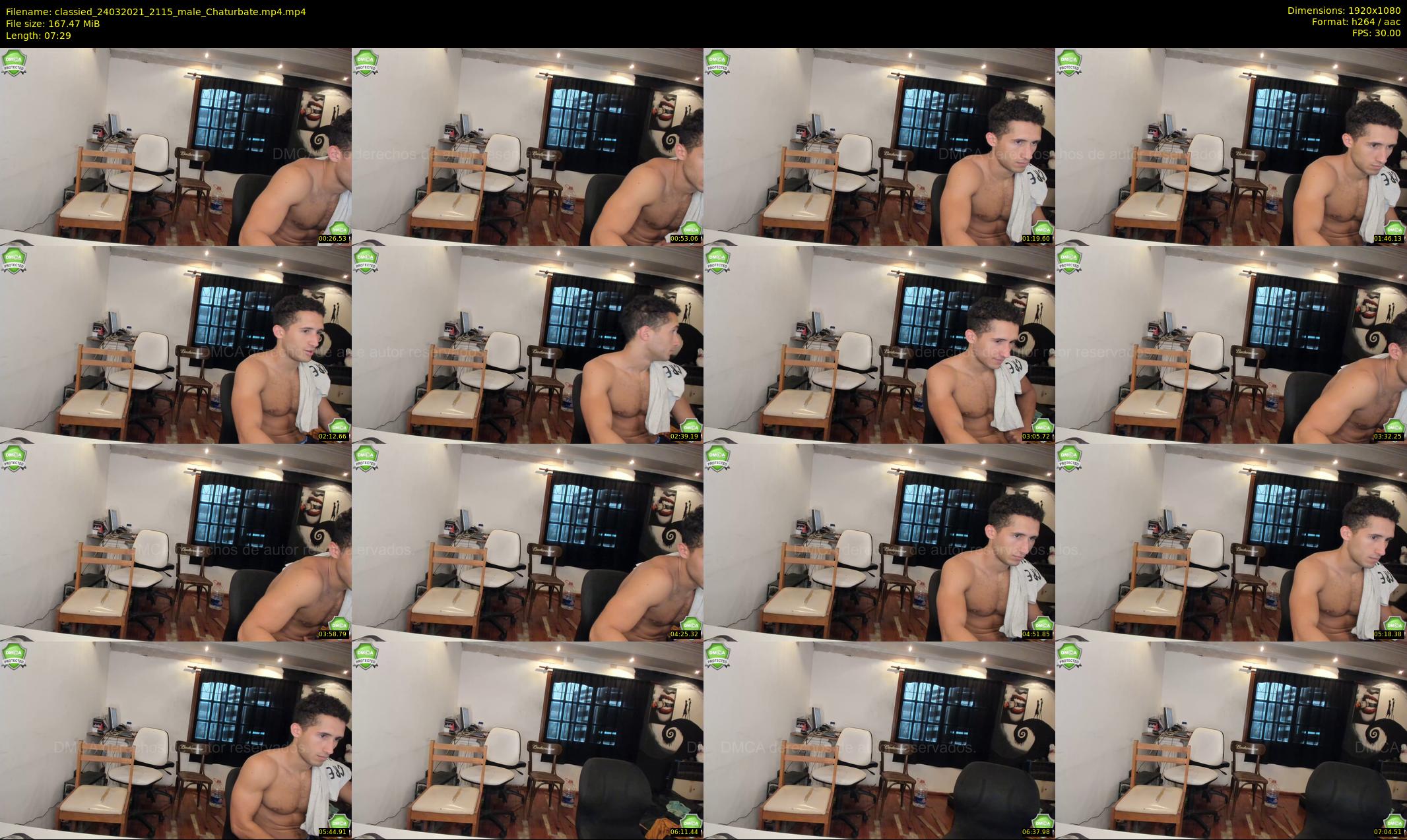 classied — 8 minute Chaturbate male cam show recording, 1080p, Mar 24, 2021
