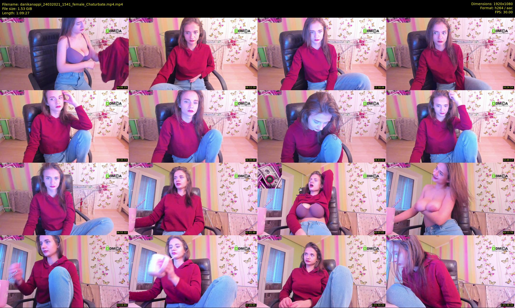 danikanappi — 70 minute Chaturbate female cam show recording, 1080p, Mar 24, 2021