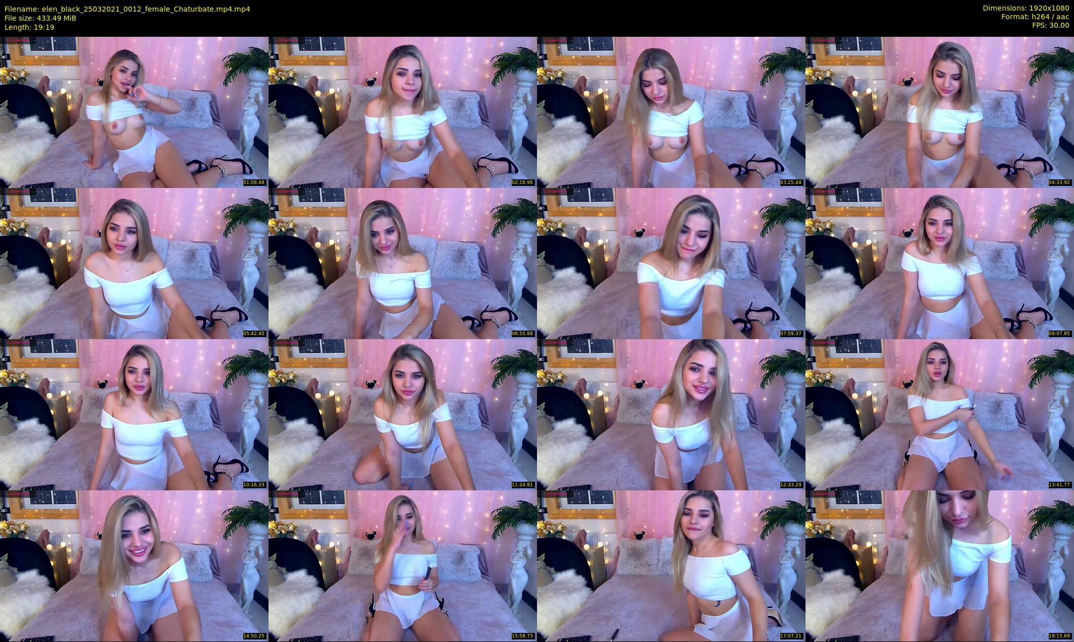 elen_black — 20 minute Chaturbate female cam show recording, 1080p, Mar 25, 2021
