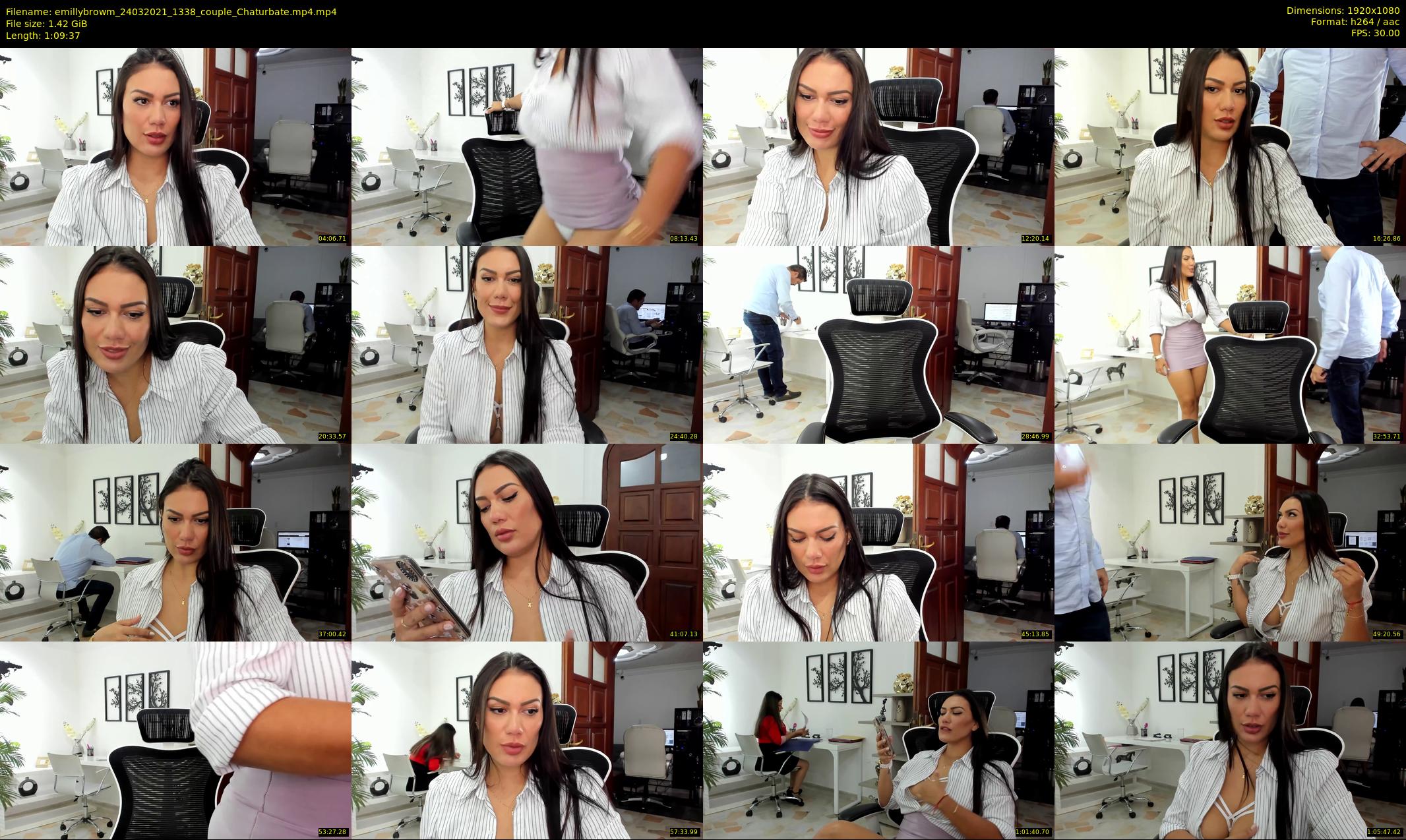 emillybrowm — 70 minute Chaturbate couple cam show recording, 1080p, Mar 24, 2021