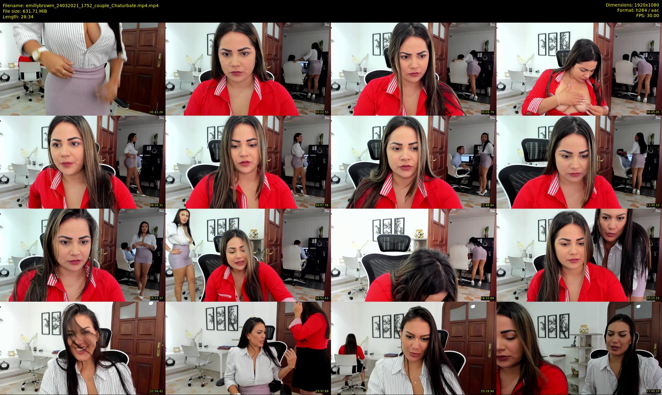 emillybrowm — 29 minute Chaturbate couple cam show recording, 1080p, Mar 24, 2021