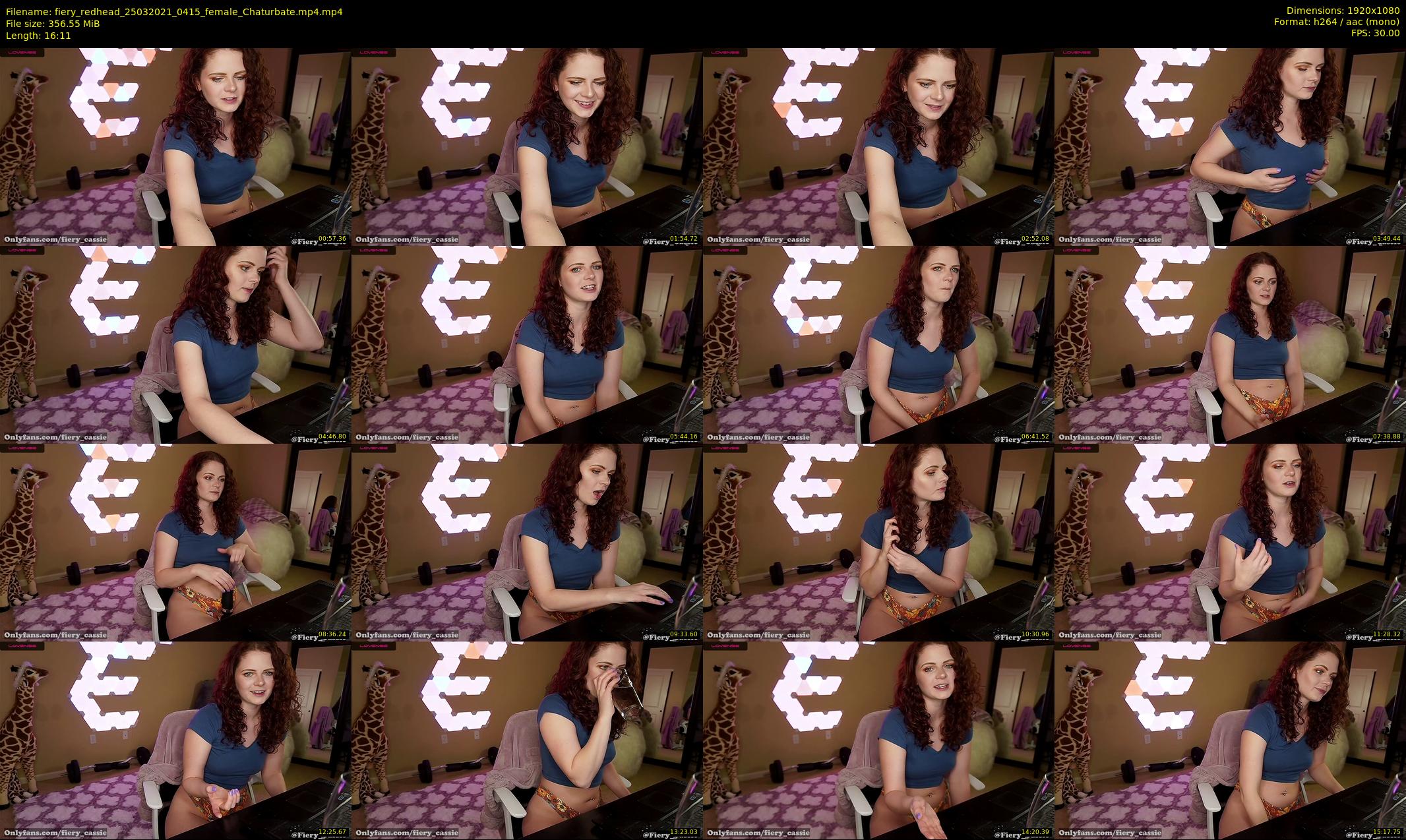 fiery_redhead — 17 minute Chaturbate female cam show recording, 1080p, Mar 25, 2021