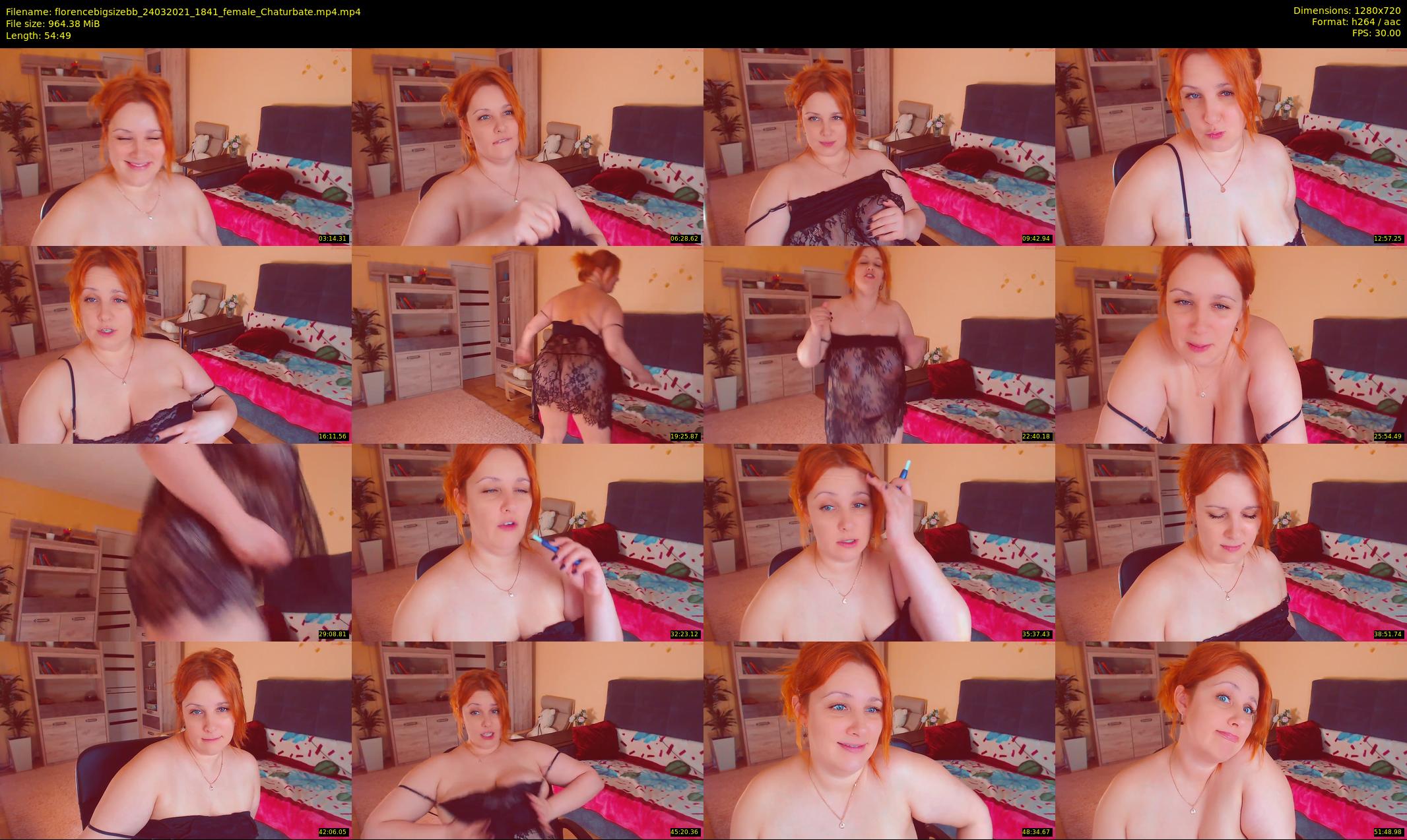 florencebigsizebb — 55 minute Chaturbate female cam show recording, 720p, Mar 24, 2021