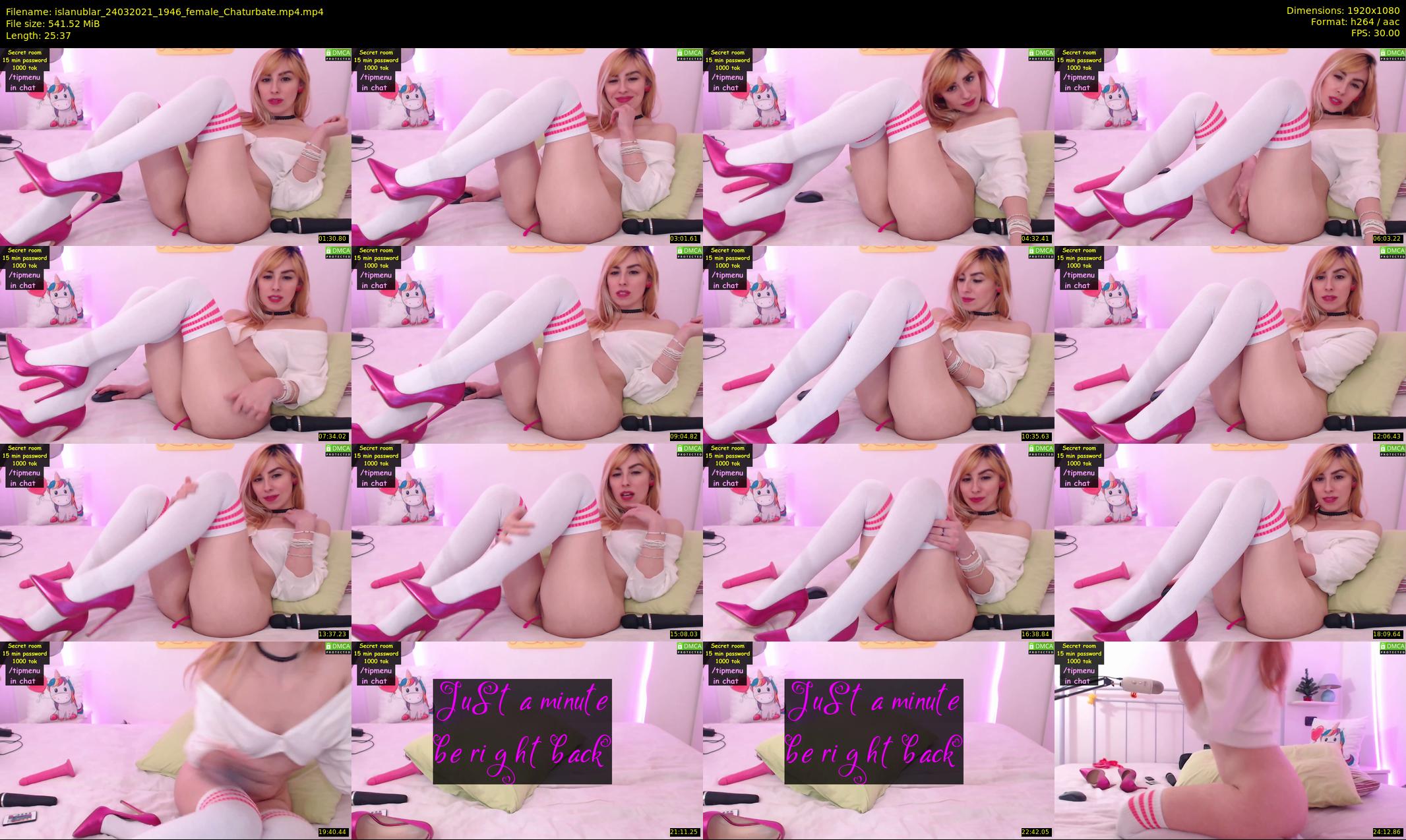 islanublar — 26 minute Chaturbate female cam show recording, 1080p, Mar 24, 2021