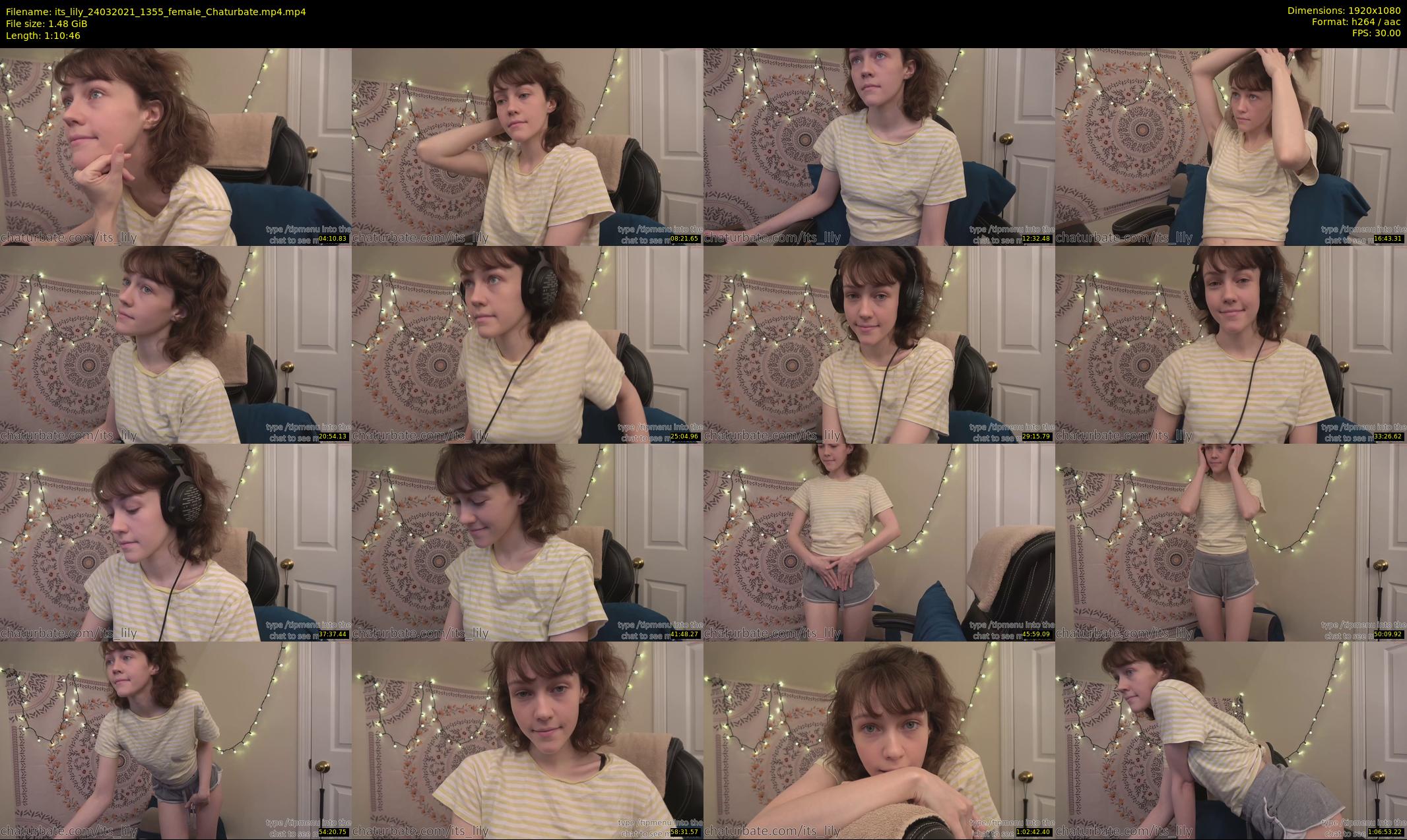 its_lily — 71 minute Chaturbate female cam show recording, 1080p, Mar 24, 2021