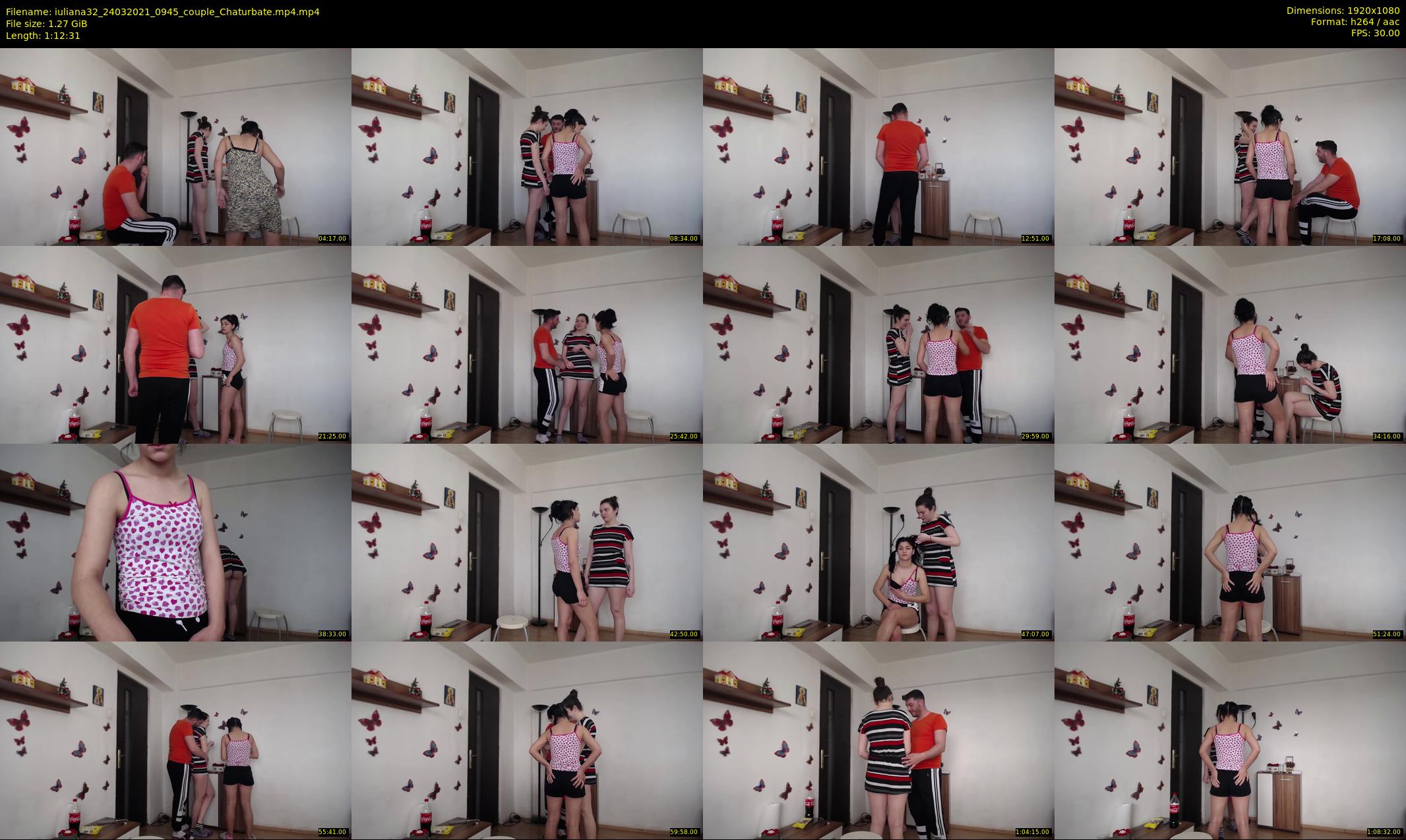 iuliana32 — 73 minute Chaturbate couple cam show recording, 1080p, Mar 24, 2021